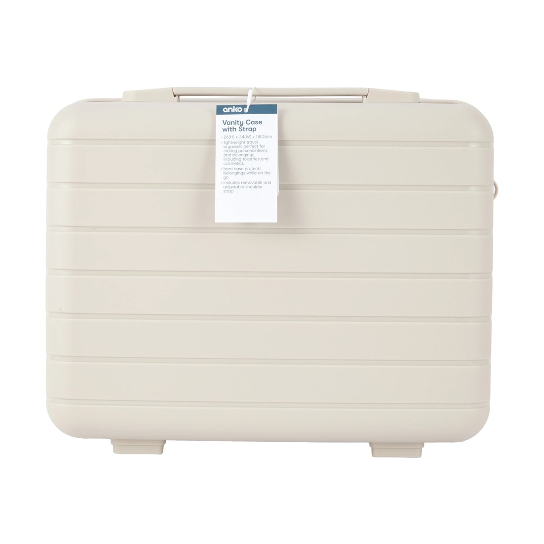 10 Vanity Case with Strap - Cream, 10 of 10