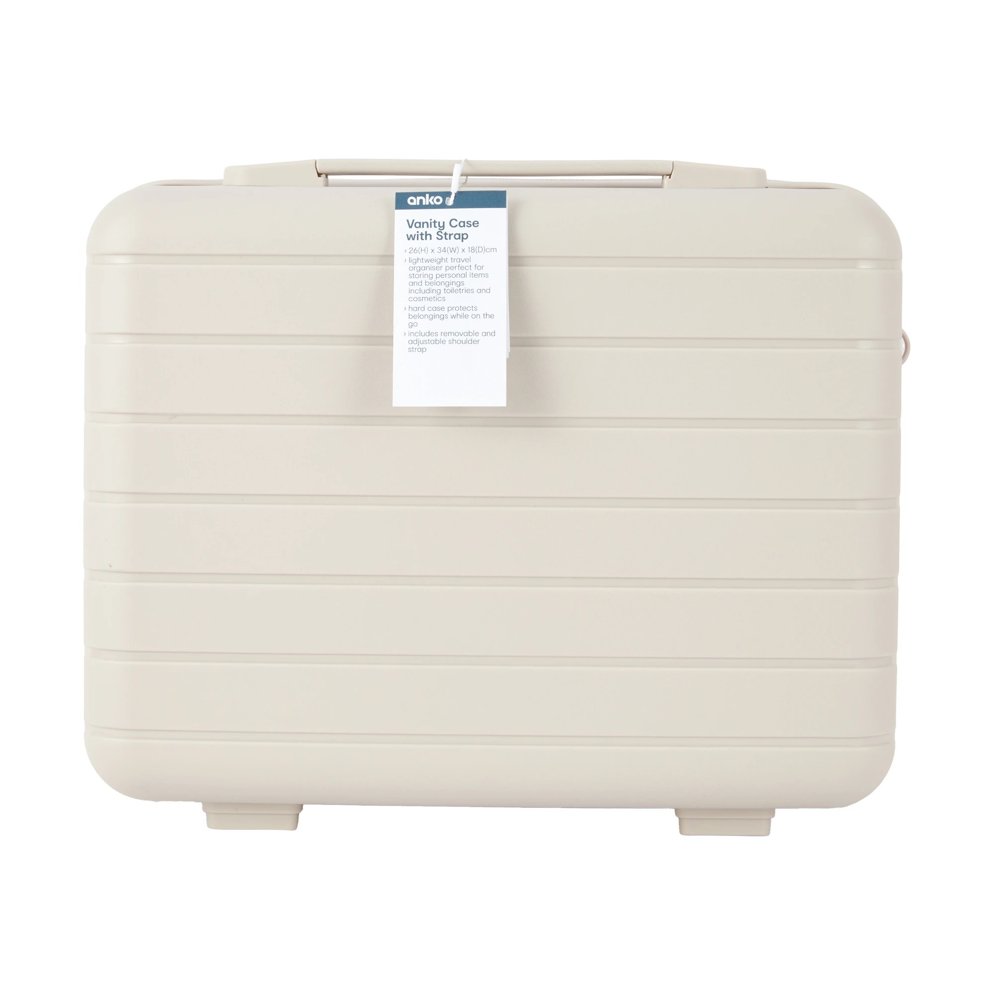 10 Vanity Case with Strap - Cream, 10 of 10