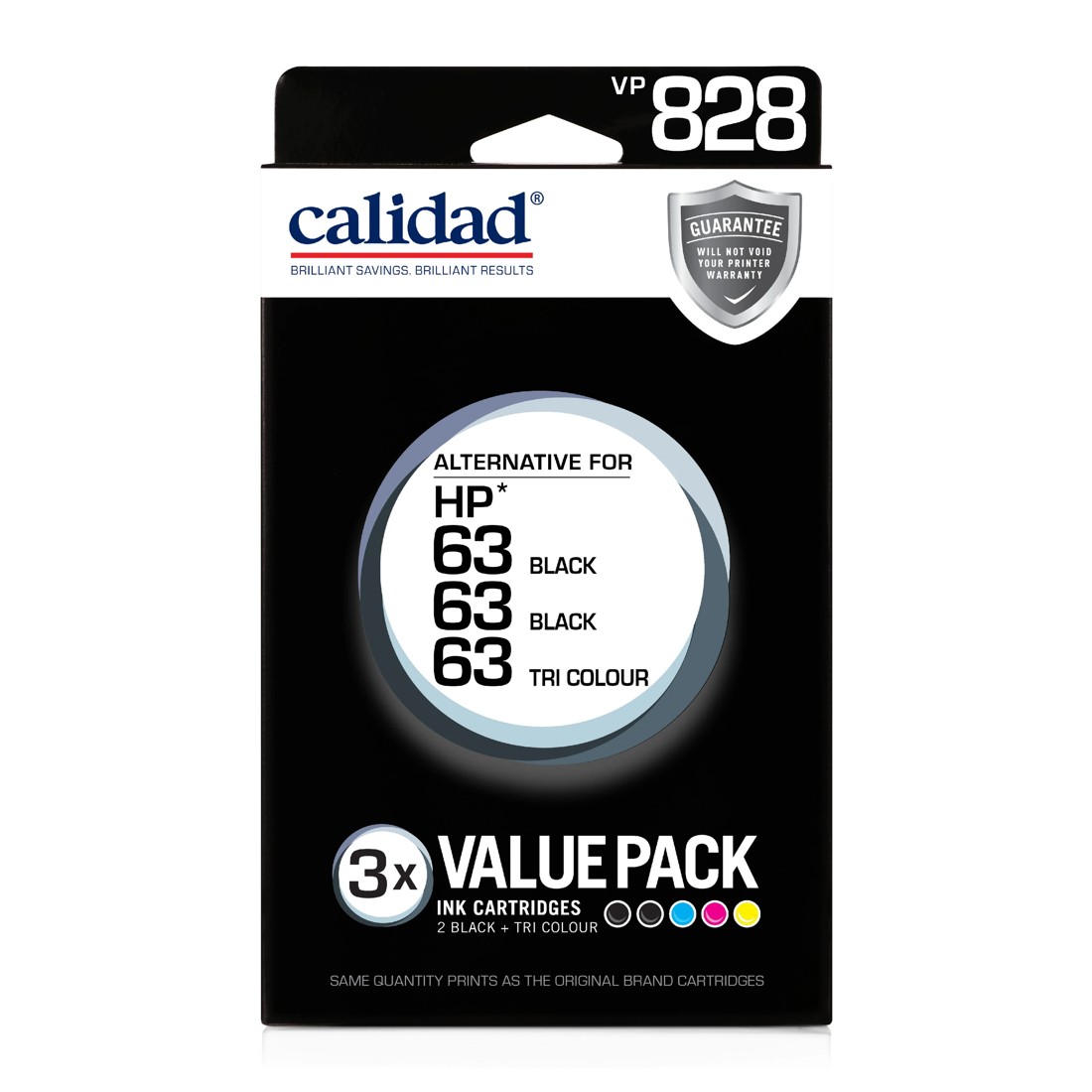 1 3 Pack Calidad VP 828 Ink Cartridges, 1 of 7