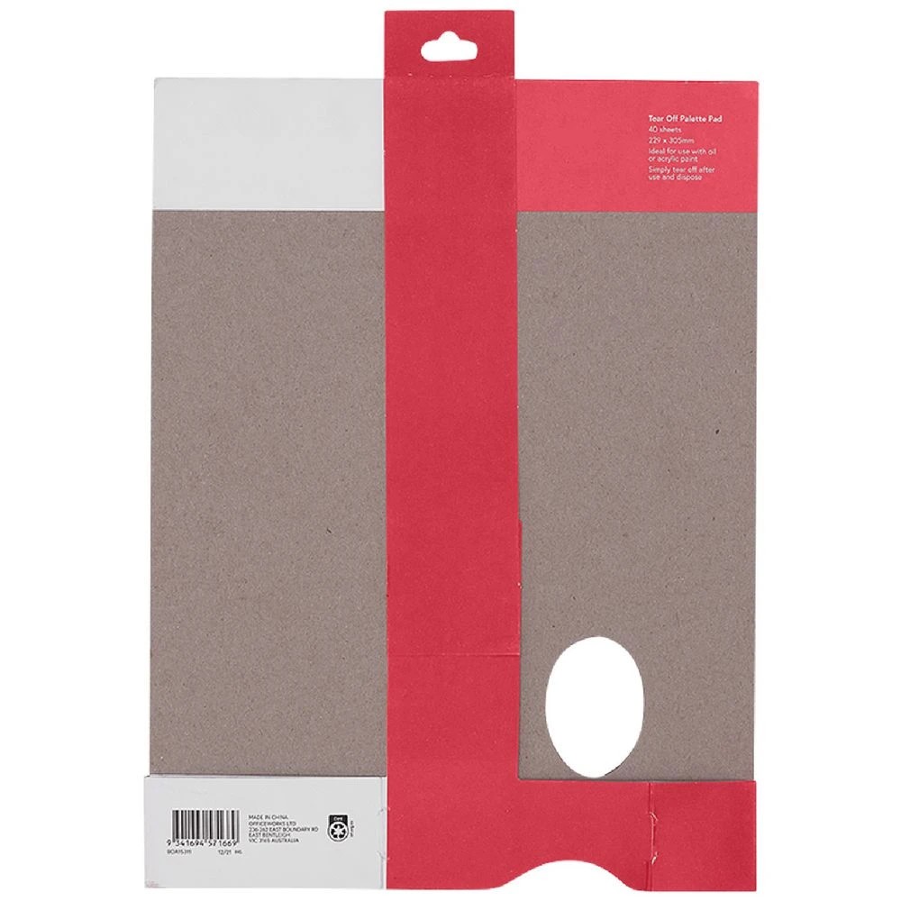 2 Born Disposable Tear-off Paint Palette Pad 40 Sheets, 2 of 4