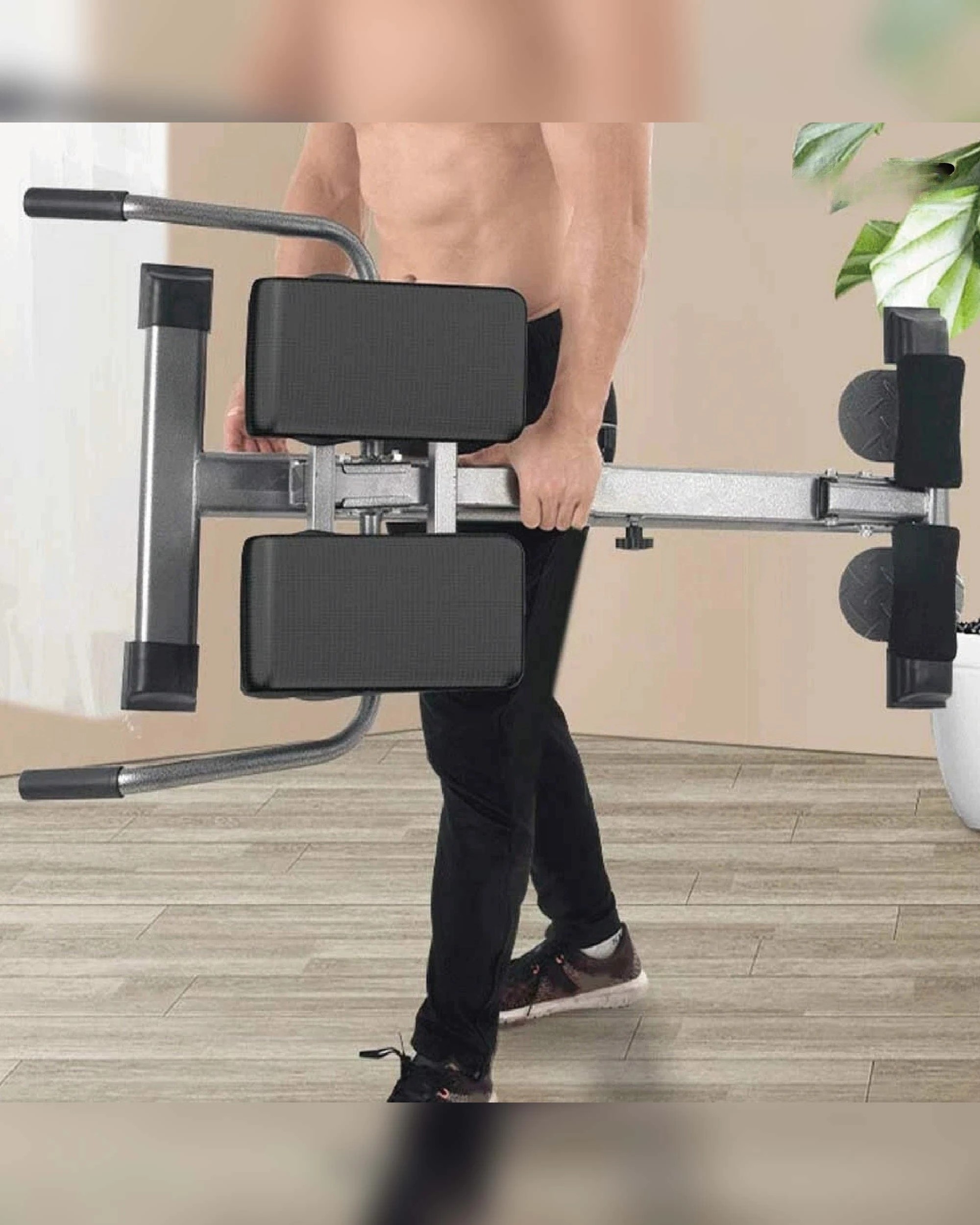 9 Fitness Master Roman Chair Ab Hyperextension Bench 3+7 Level Foldable 180kg, 9 of 9