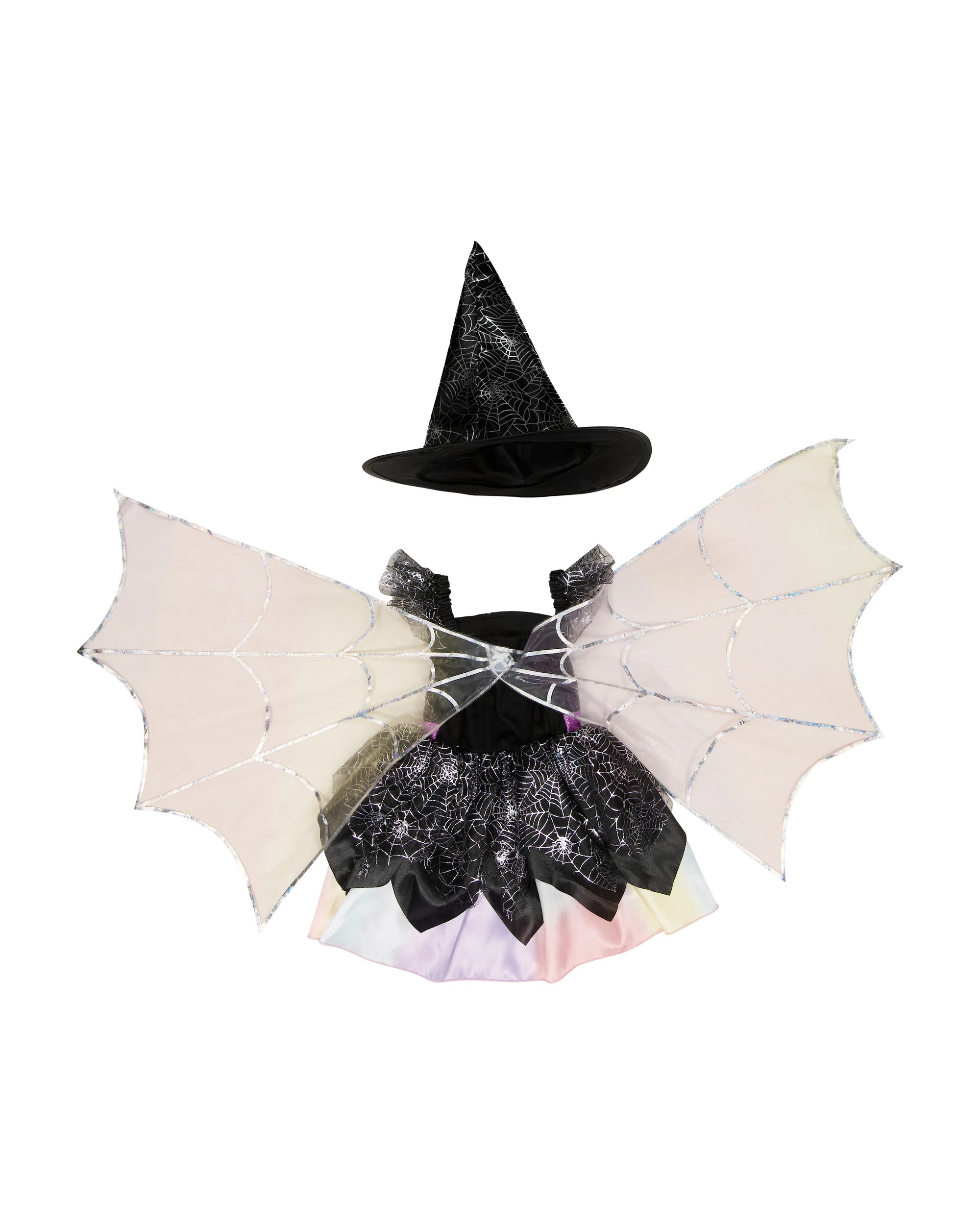7 2 Piece Rainbow Spider Witch Costume - Ages 2-3, 7 of 10