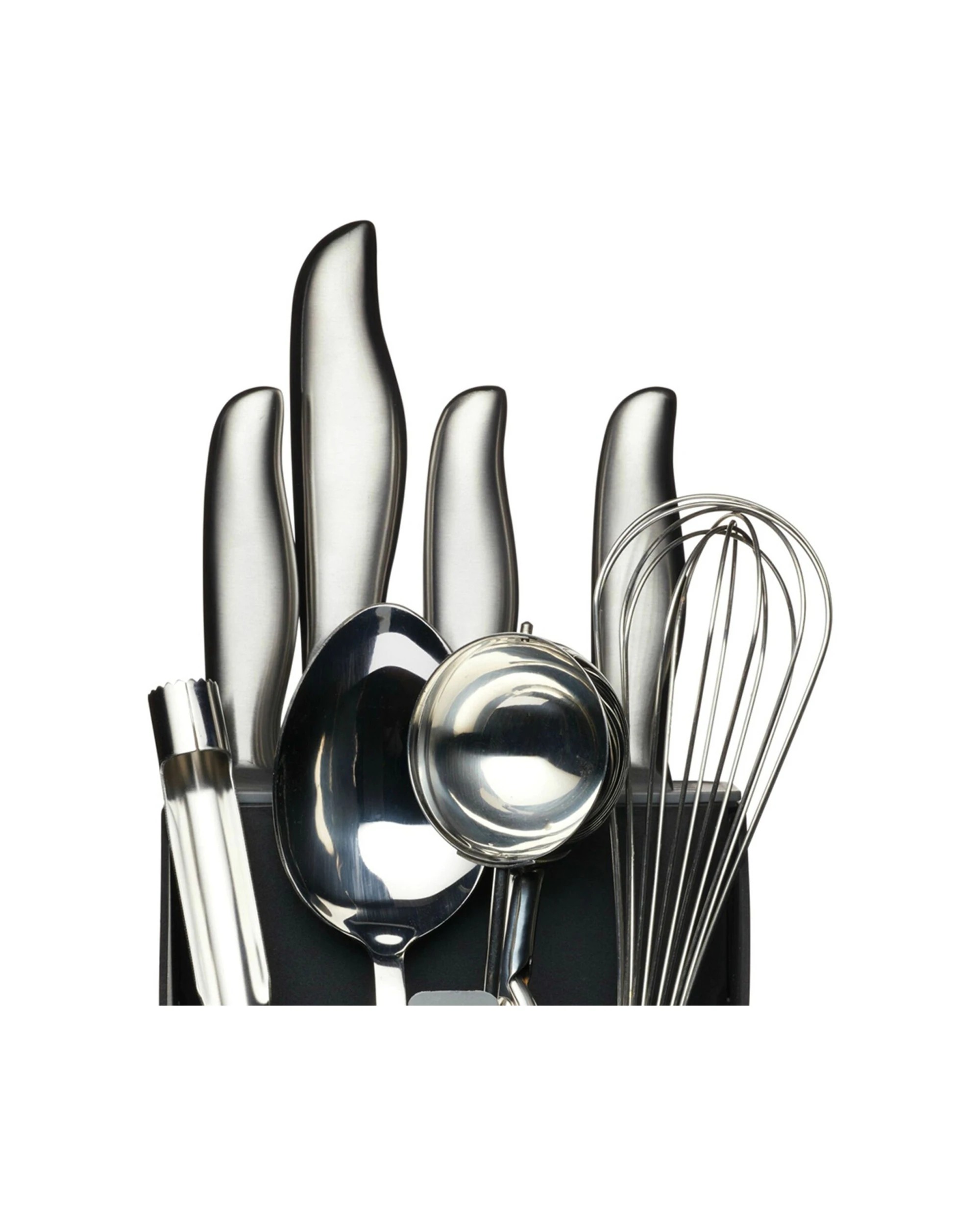 2 Mastercraft 2PK Smart Space Utensil Holder Storage Multifunctional Caddy - Black, 2 of 3