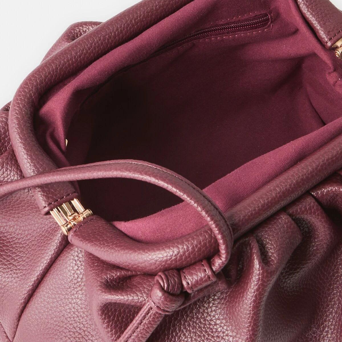 4 Puff Crossbody Bag CRIMSON RED, 4 of 6