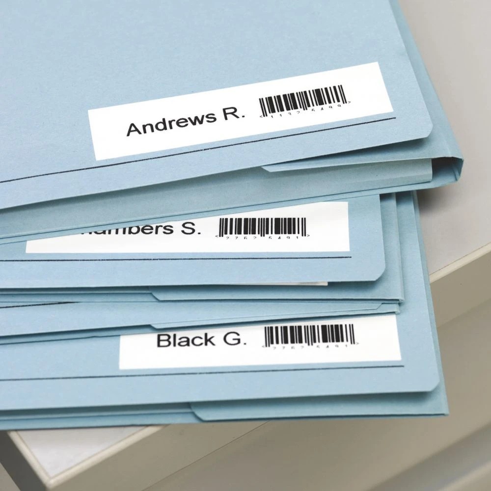 4 DYMO D1 Label Tape 19mm x7m Black on White, 4 of 6