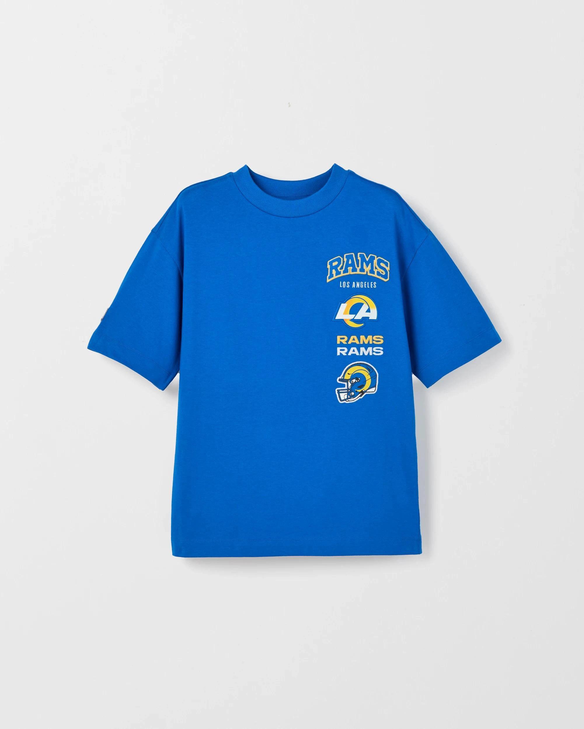5 NFL Australian Cotton Oversized T-Shirt BLUE, 5 of 5