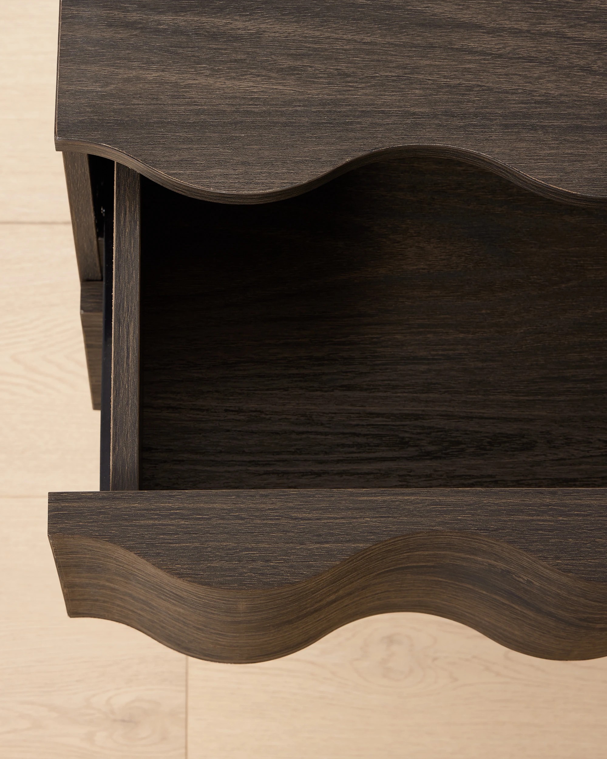 5 Ripple 2 Drawer Bedside Table - Walnut, 5 of 6