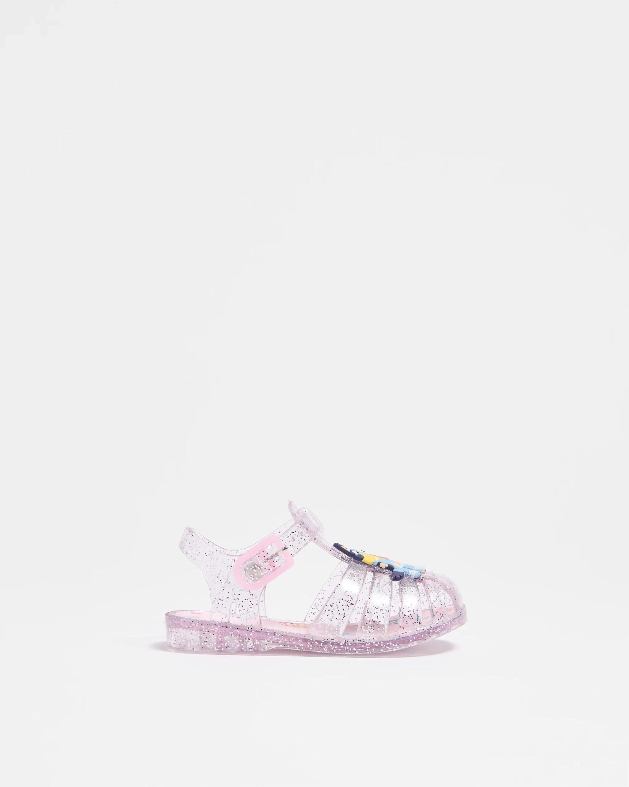 1 Baby Girls First Walker Bluey Jelly Sandal CLEAR, 1 of 3