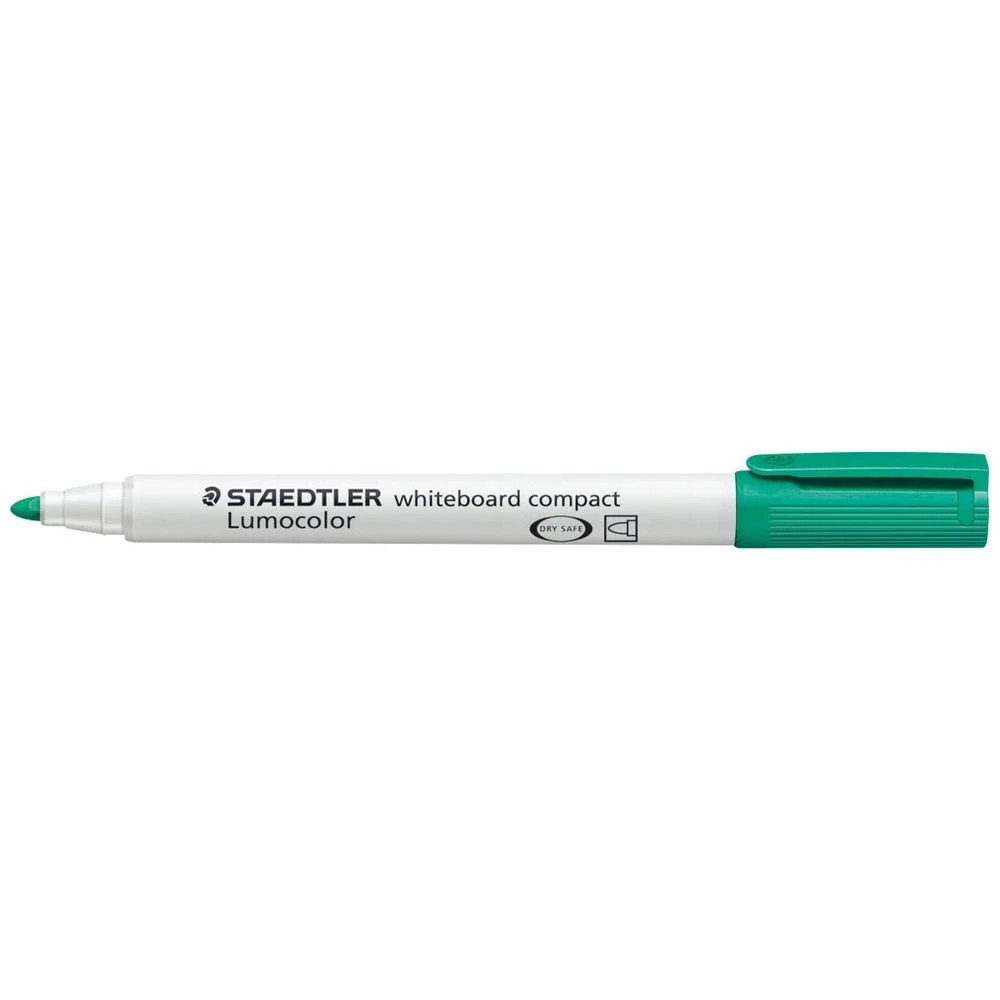 1 Staedtler Lumocolor Compact Whiteboard Marker Bullet Green, 1 of 3
