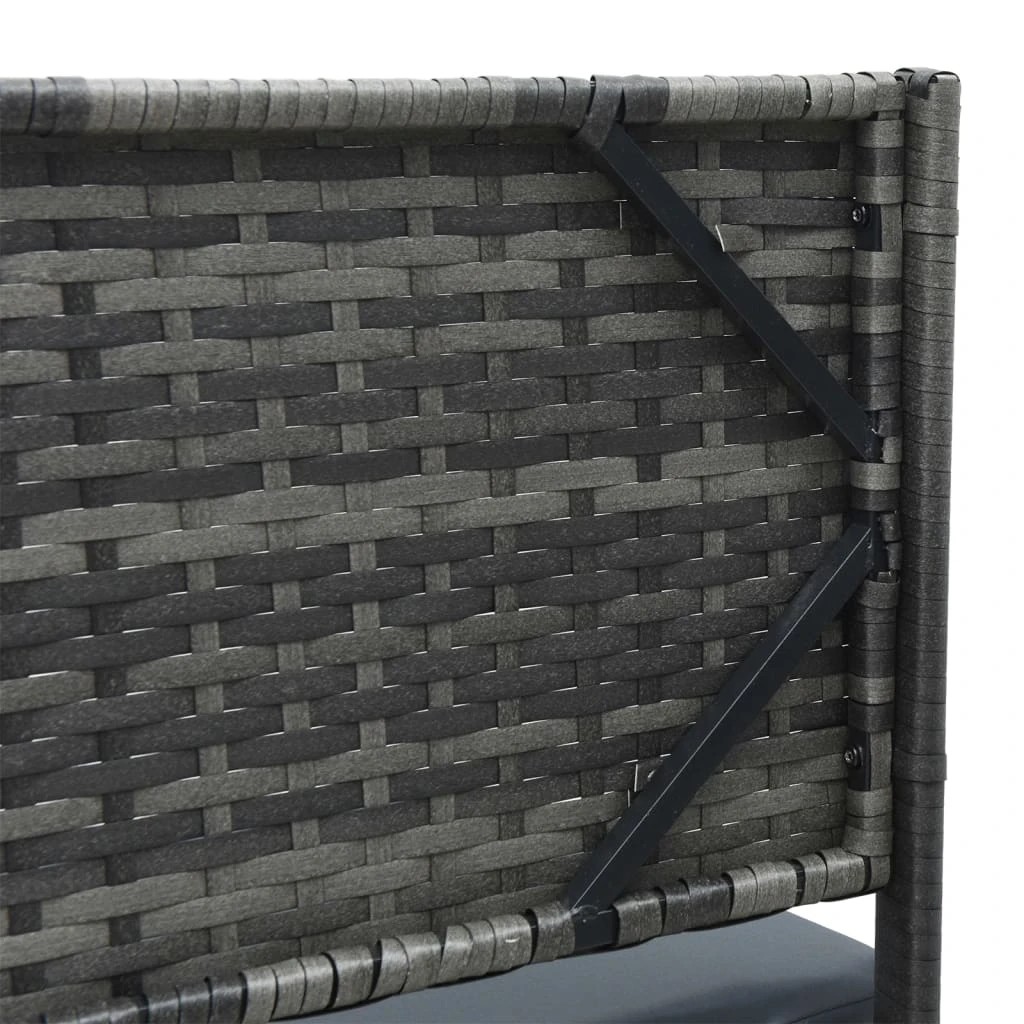 7 vidaXL garden sofa Foldable - Grey, 7 of 8