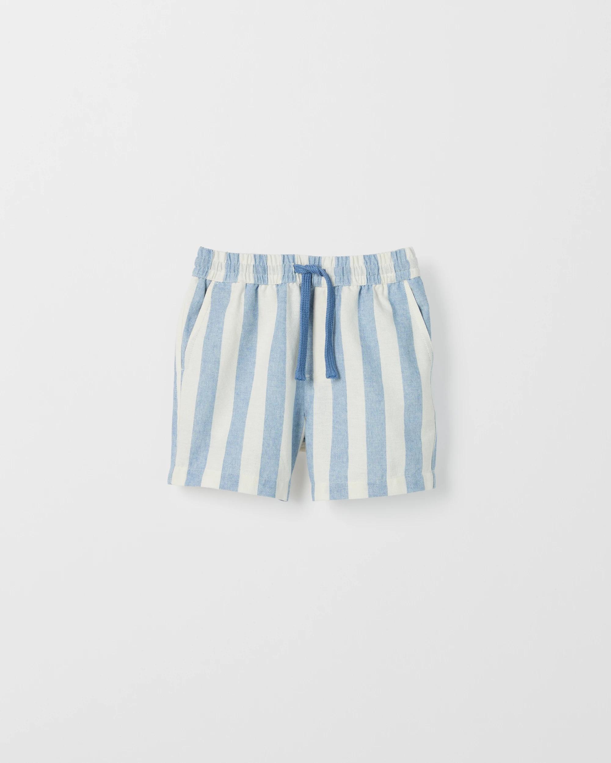 5 Target Kids Stripe Volley Shorts BLUE + WHITE, 5 of 6