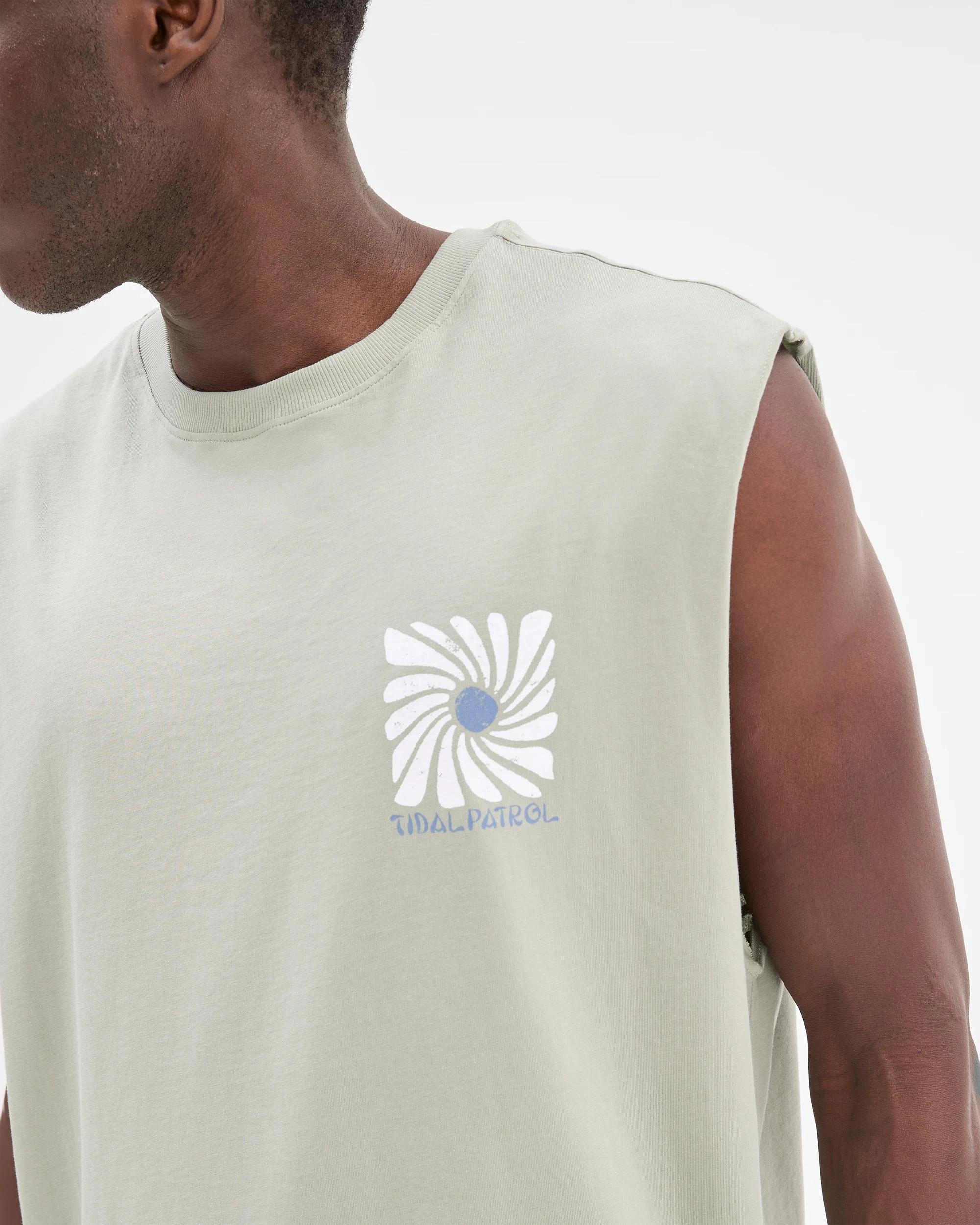 5 Commons Australian Cotton Tank Top TIDAL PETROL GREEN, 5 of 5