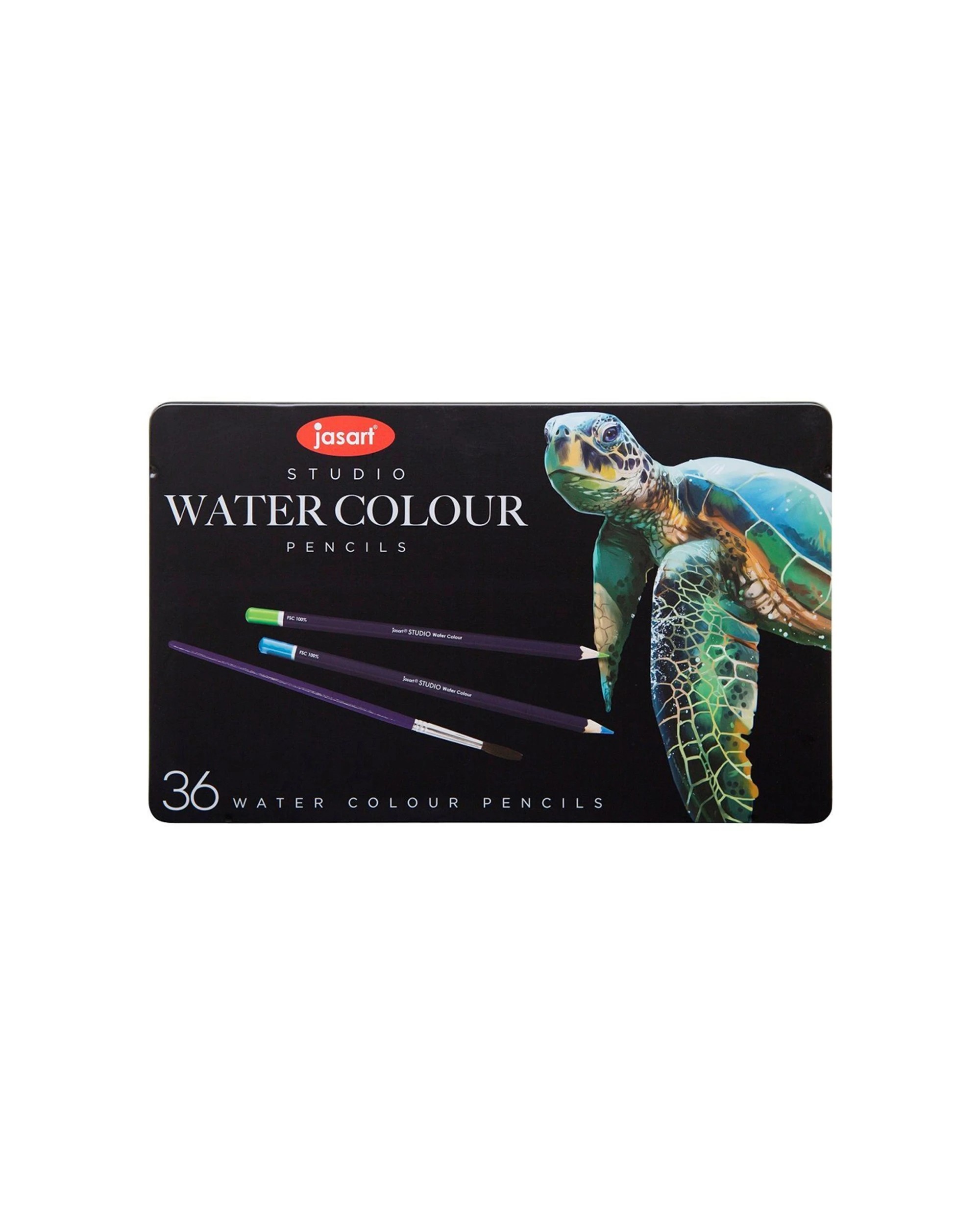 2 Jasart 36pc Studio Art Blending Watercolour Pencil Tin Set - Multi, 2 of 2