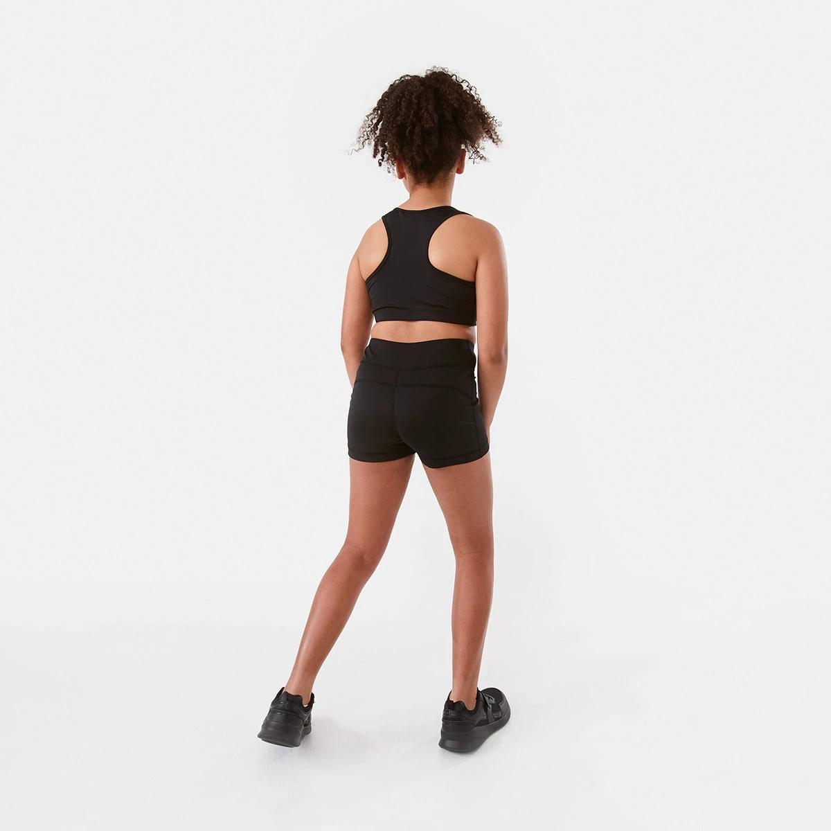 7 Active Kids Crop Top BLACK, 7 of 9