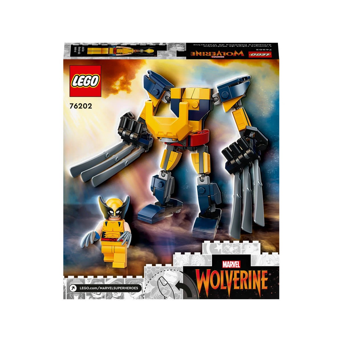 9 LEGO Marvel Avengers Movie 4 Wolverine Mech Armour 76202, 9 of 9