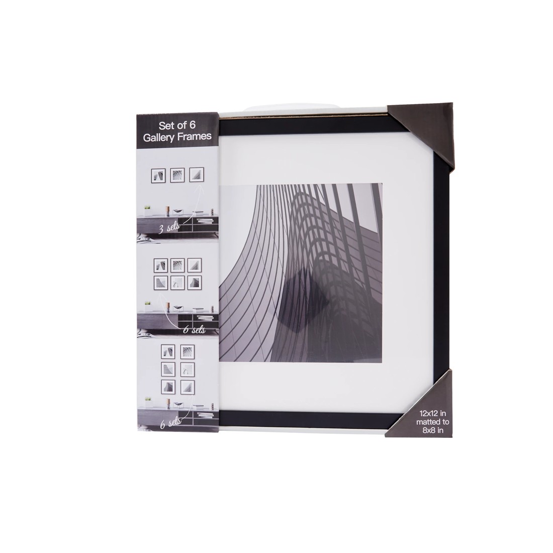 2 Set of 6 Gallery Frames - Black, 2 of 6