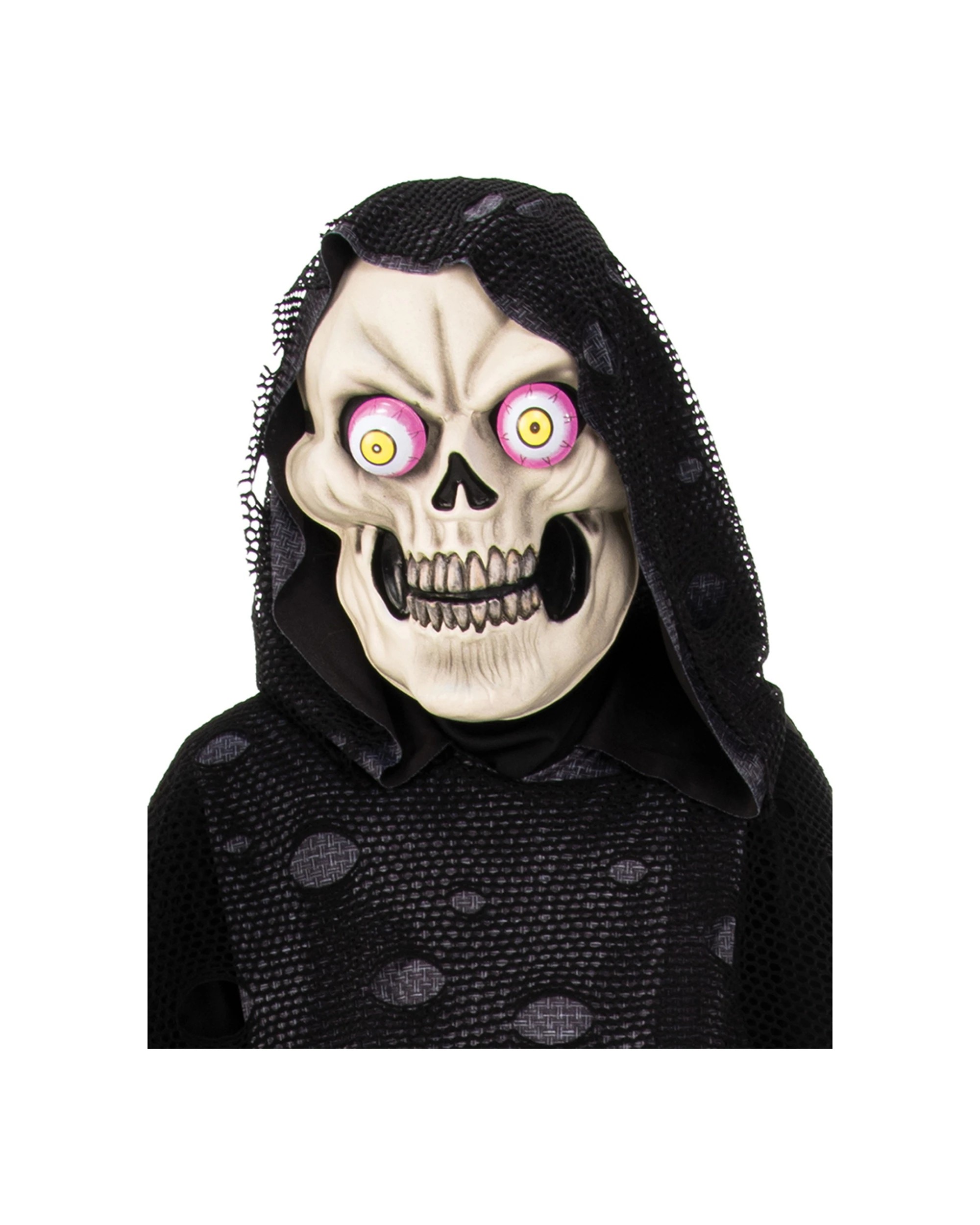 3 Rubies Google-eyed Skeleton Costume Kids Halloween Ghoul Dress Up Size M.
 - Black, 3 of 4