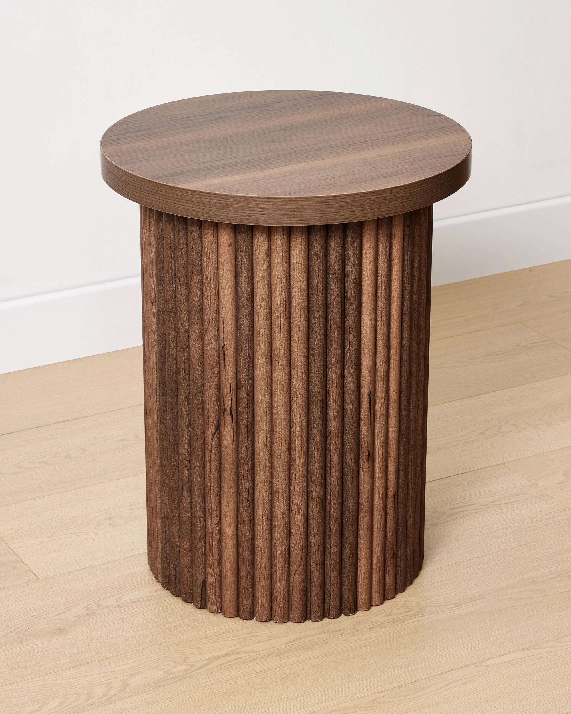 2 Ryan Ribbed Side Table - Walnut, 2 of 7