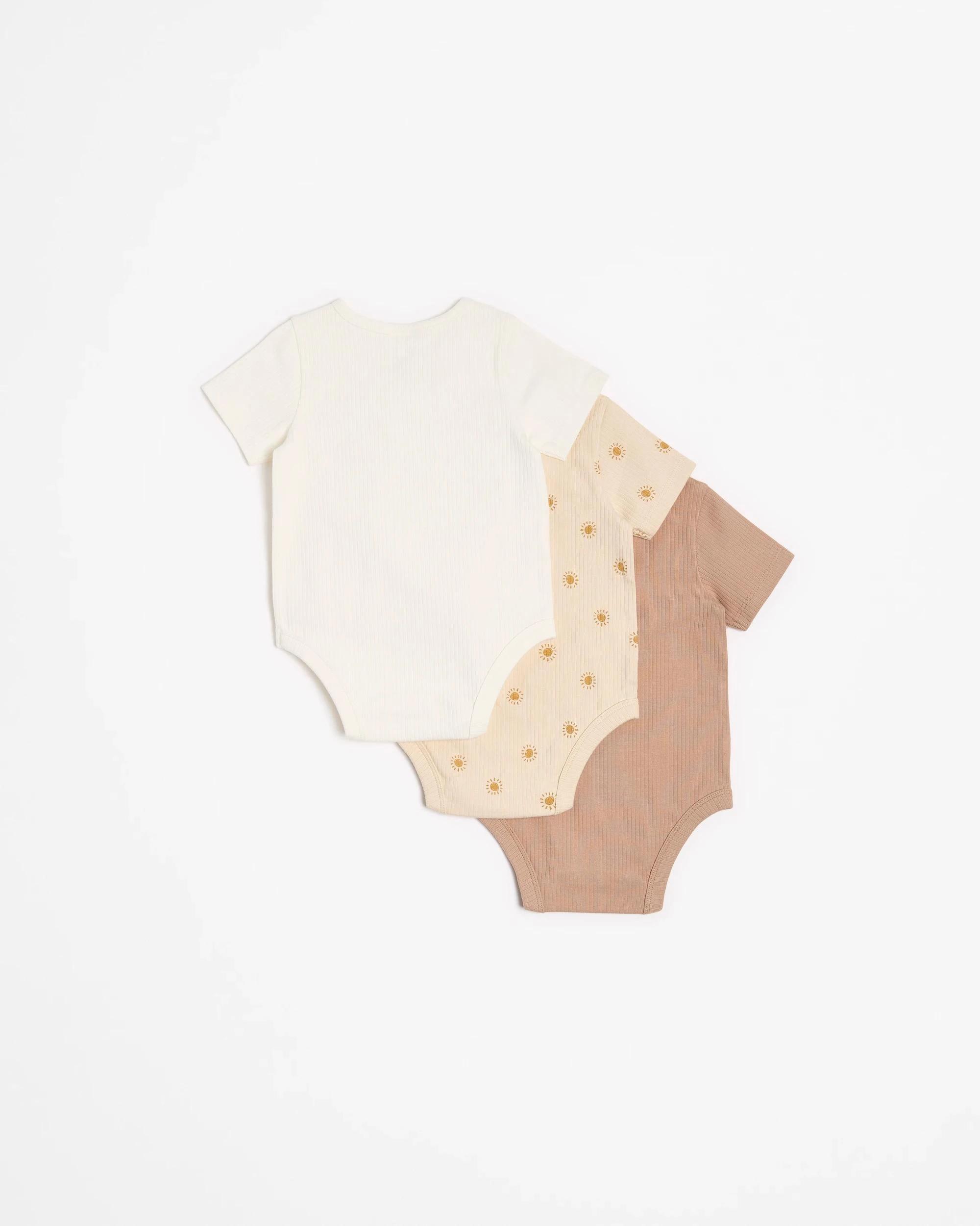 6 Target Baby Baby Organic Cotton Print Rib Bodysuit 3 Pack SUN, 6 of 6