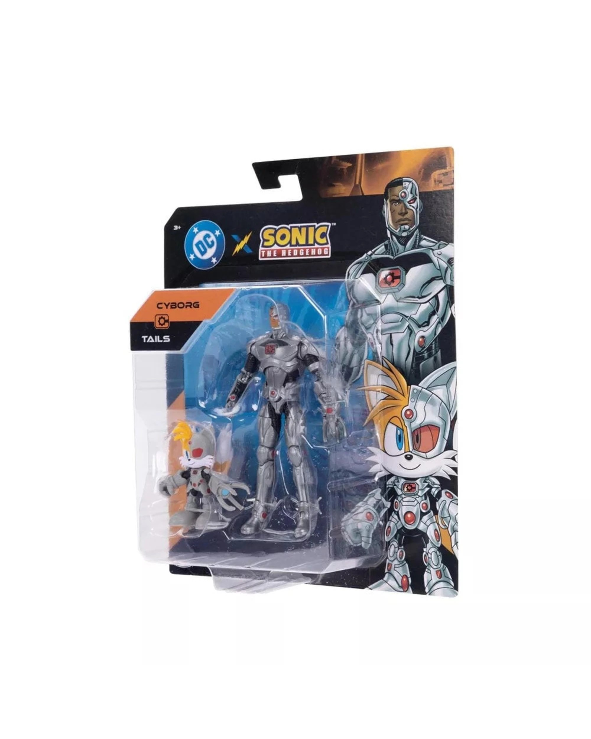 2 Sonic the Hedgehog X DC Cyborg and Tails as Cyborg 5 inch Action Figure 2 Pack, 2 of 8