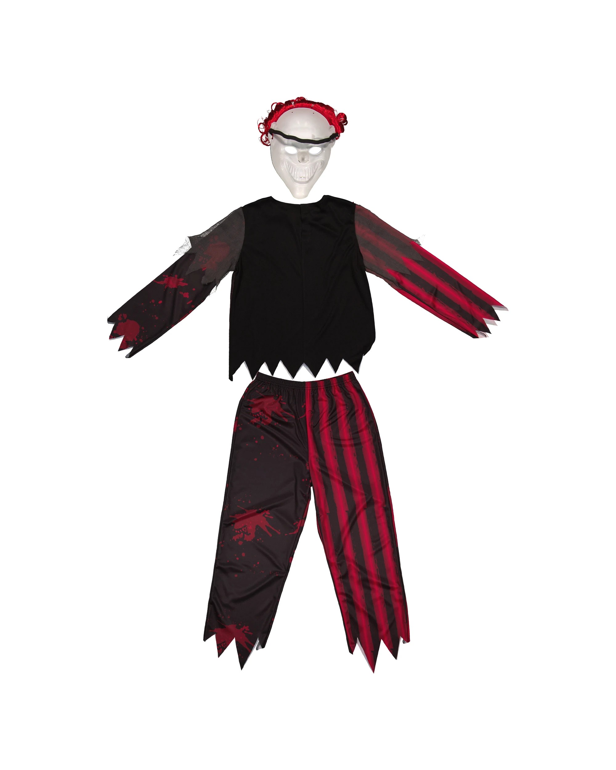 8 3 Piece Clown Costume with Mask - Ages 8+, 8 of 10