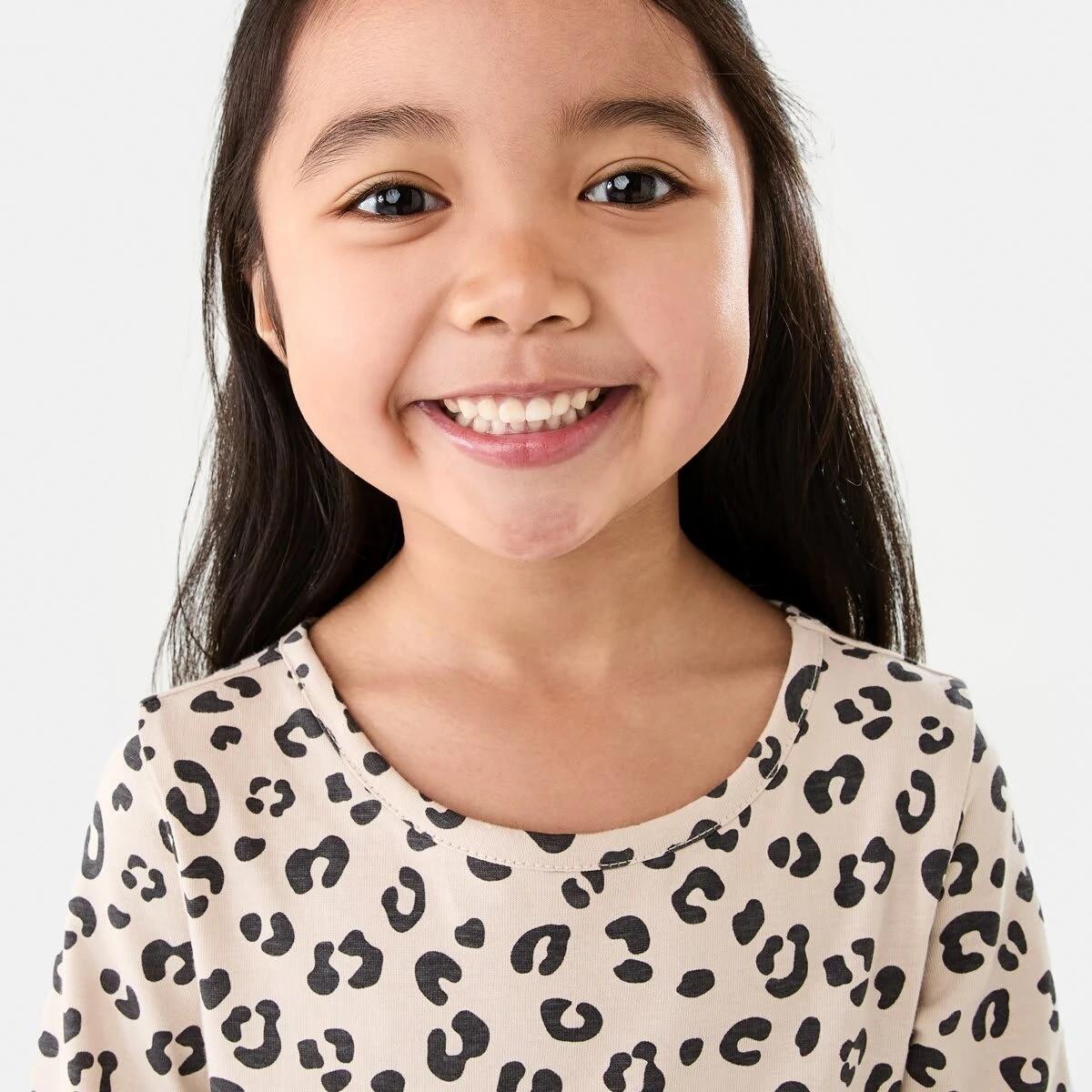 3 Long Sleeve Jersey Dress Leopard, 3 of 9