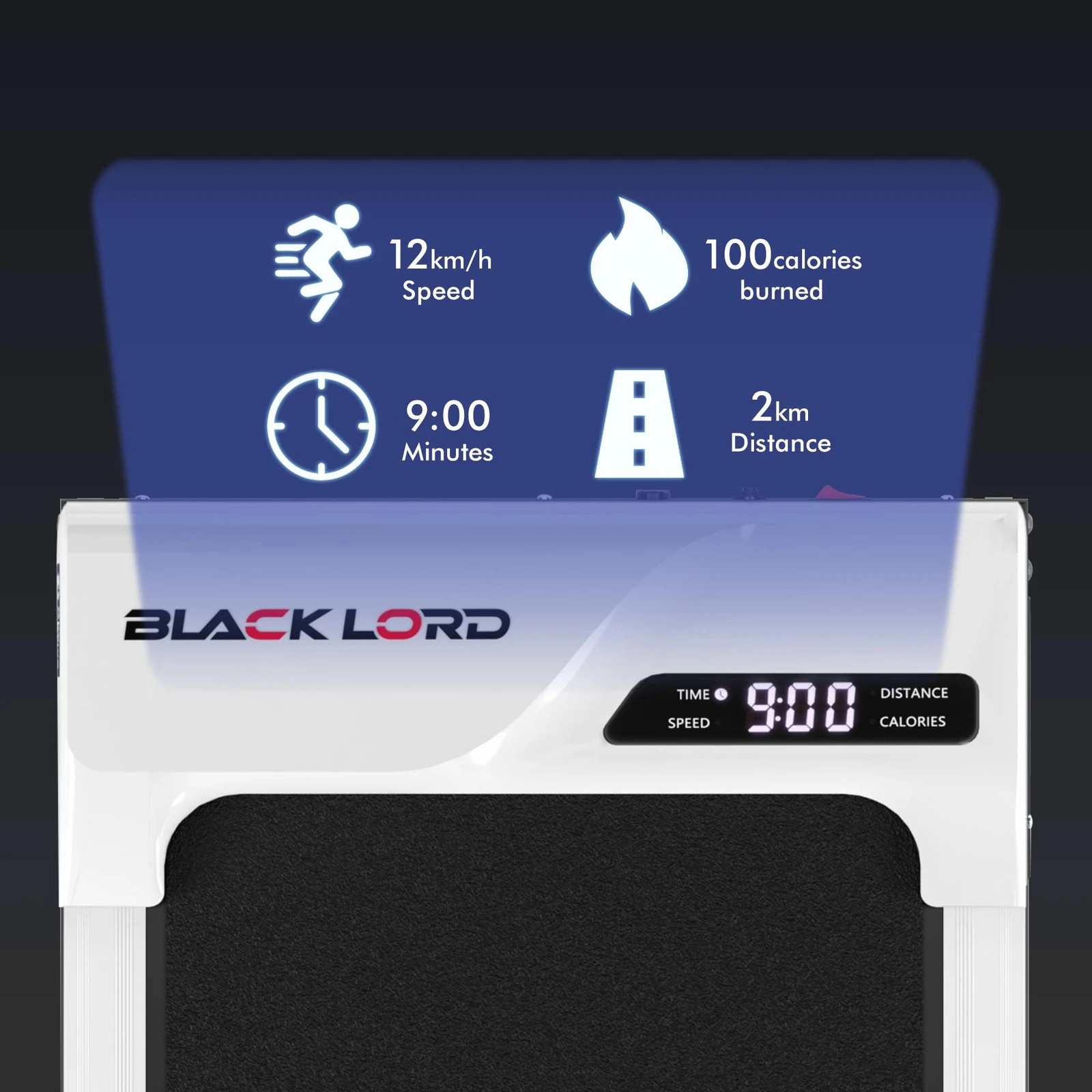 5 Black Lord Treadmill Electric Walking Pad Incline Gym Brushless Motor - White, 5 of 10