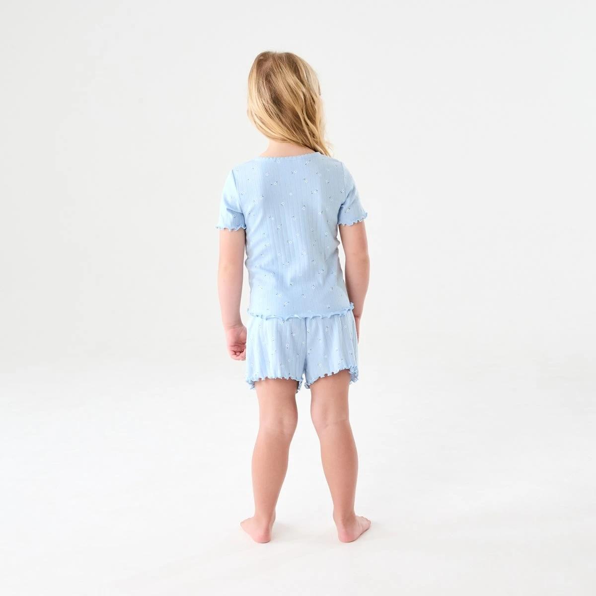 2 Pointelle Pyjama Set BLUE FLORAL, 2 of 7