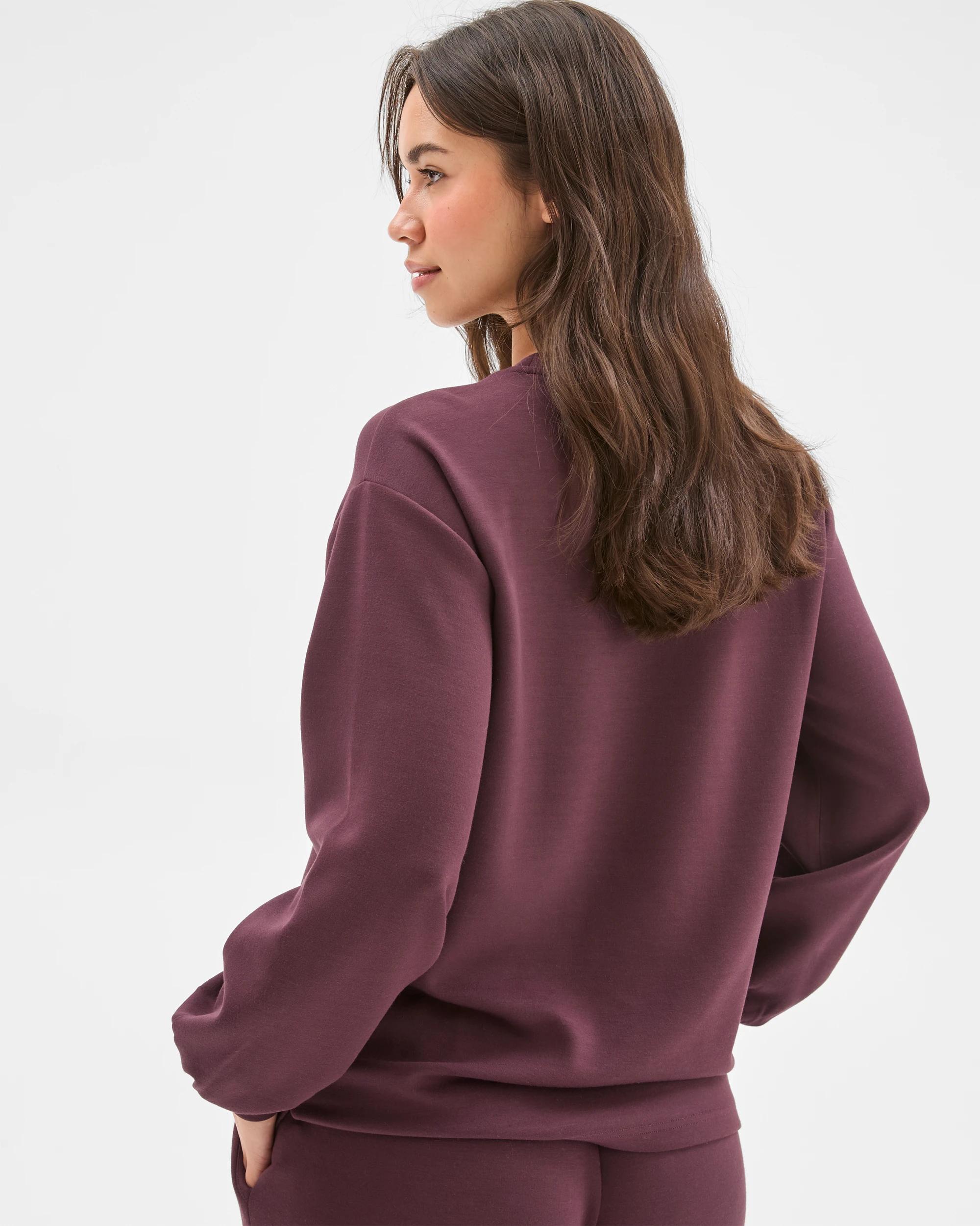6 Target Woman Long Sleeve Modal Blend Crew Sleep Jumper FUDGE, 6 of 6