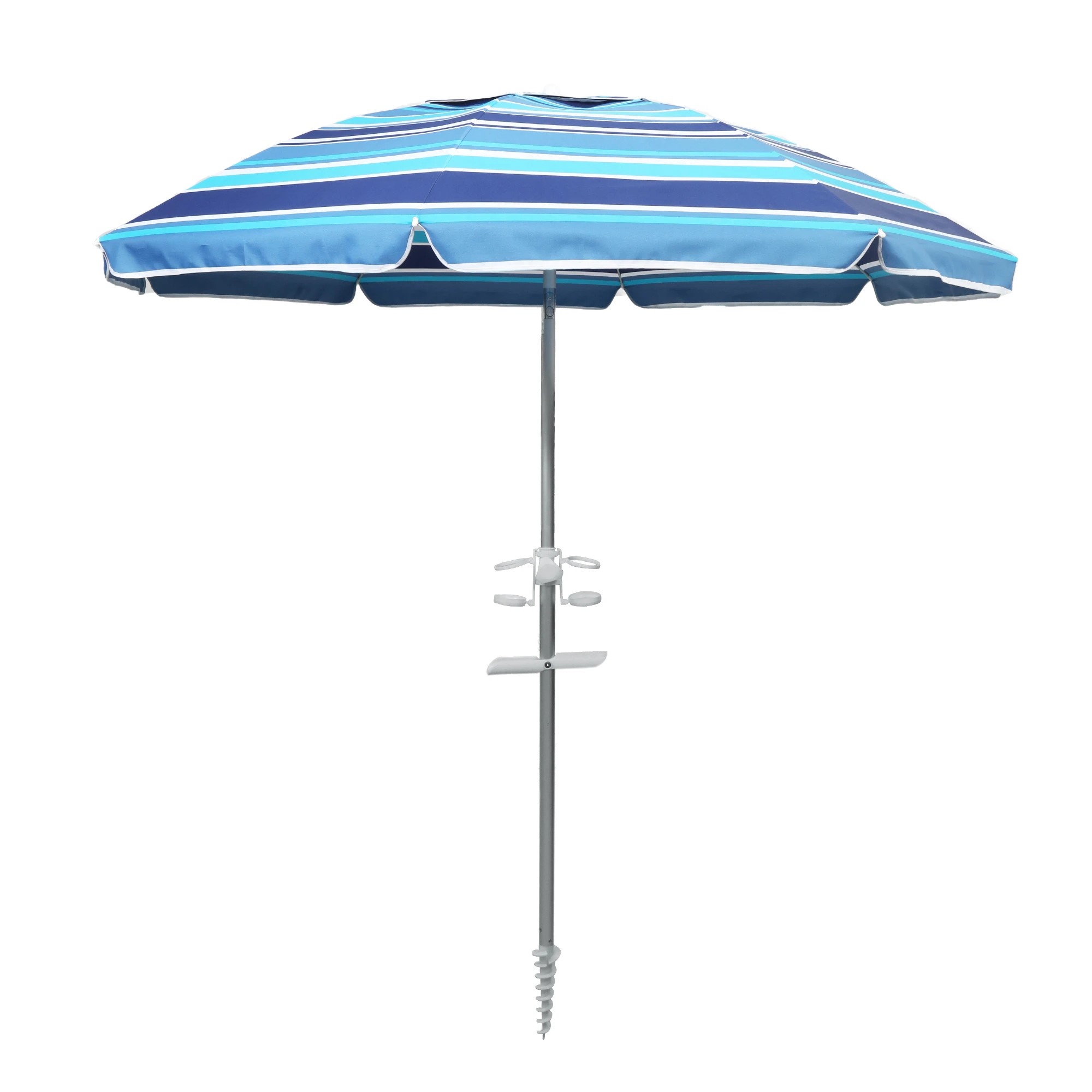 1 Mountview Outdoor Beach Umbrella 220cm - Blue, 1 of 9
