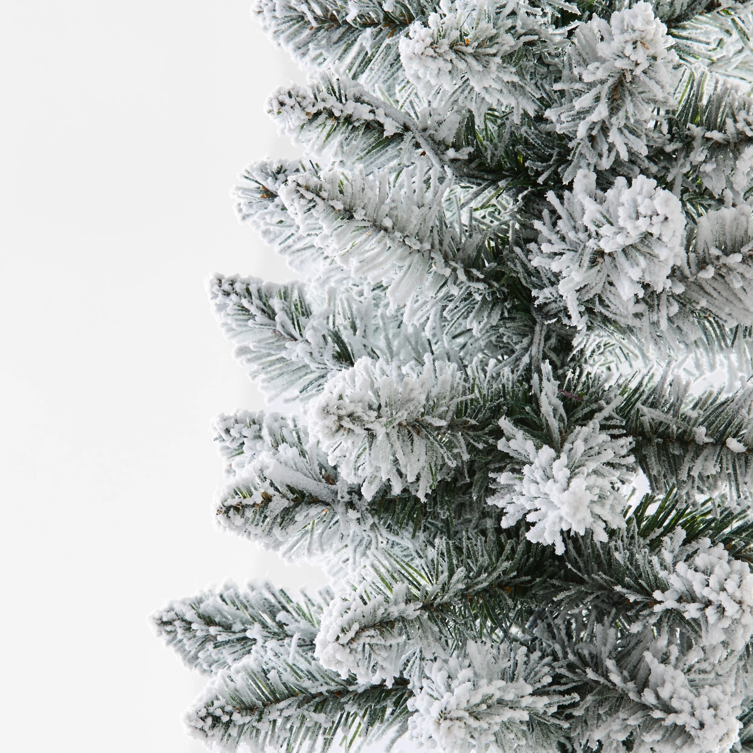 6 1.82m (6ft) Flocked Slim Prelit Christmas Tree, 6 of 7
