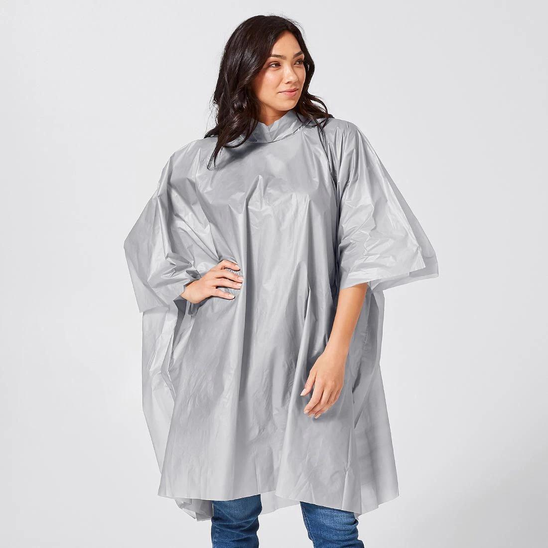 1 Rain and Shine Rain Poncho GREY, 1 of 4