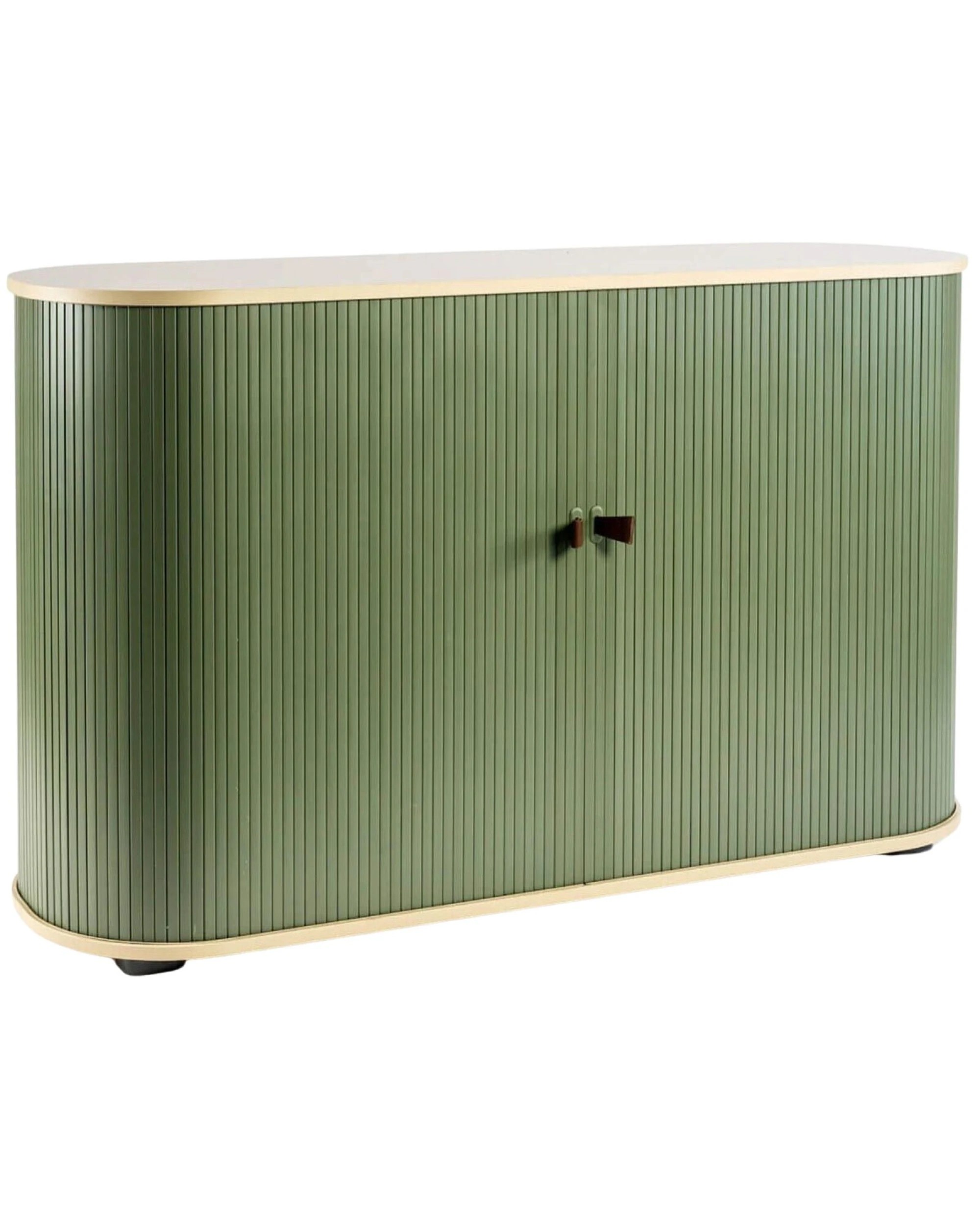 1 BR Home Fitin Rollin Mobile Shutter Cabinet Storage With Adjustable Shelves, 1 of 5