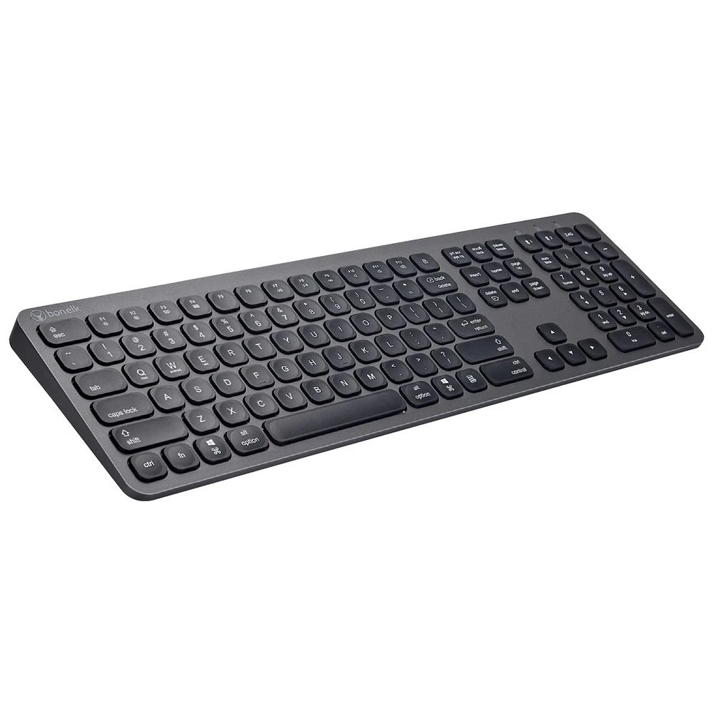 3 Bonelk KM-447 Slim Wireless Keyboard & Mouse Combo Grey, 3 of 6