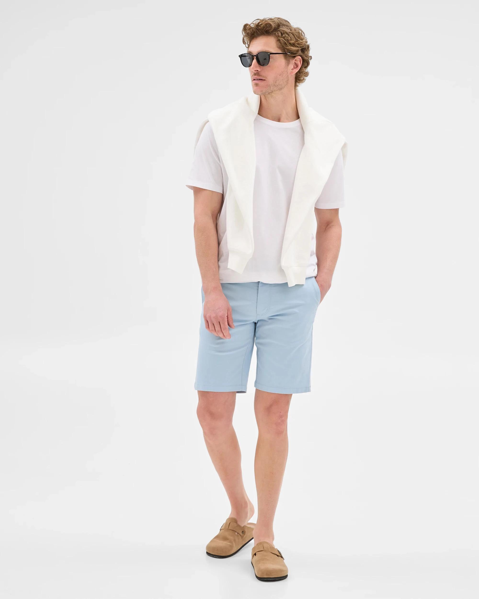 2 Target Australian Cotton Regular Stretch Chino Shorts BLUE FOG, 2 of 8