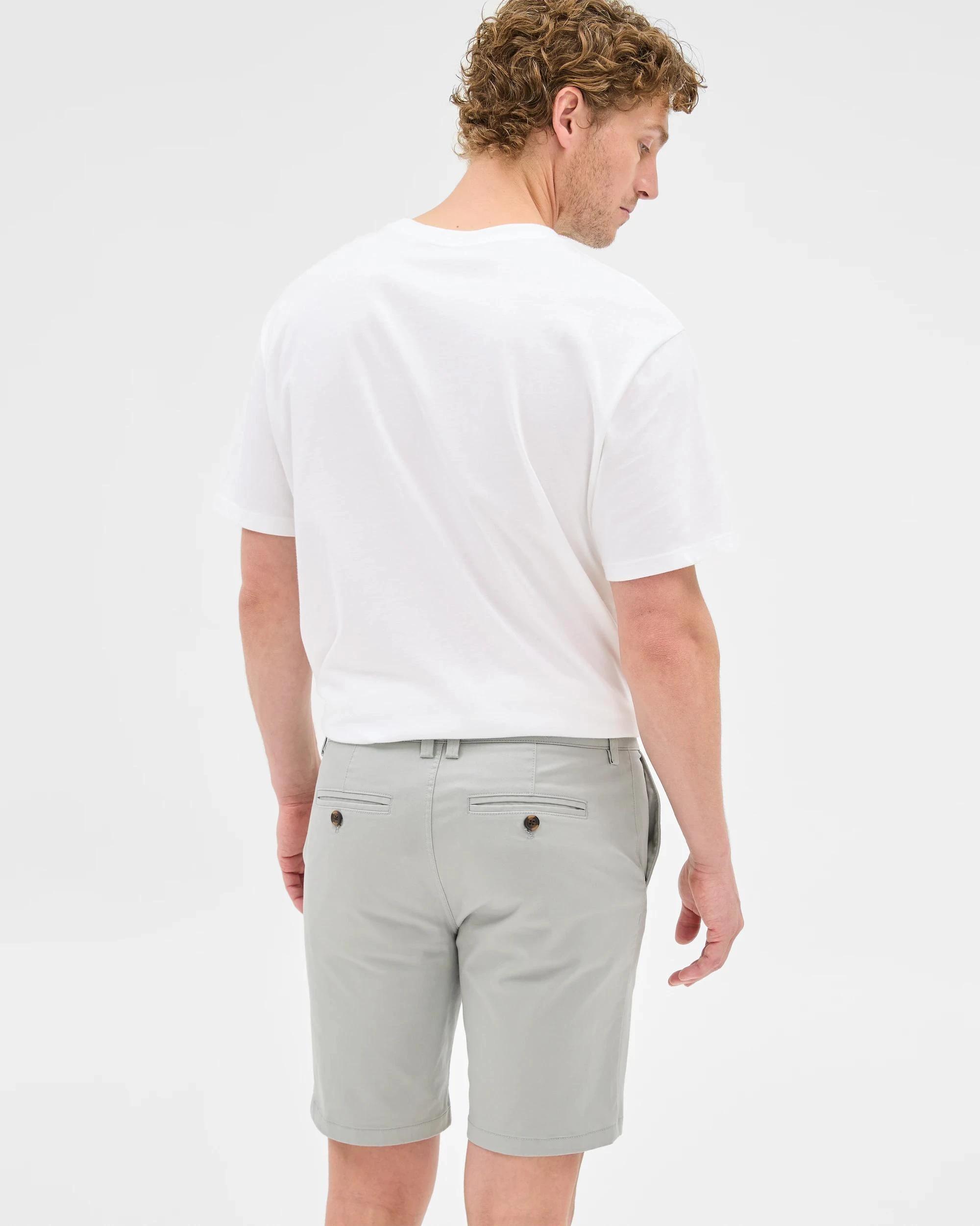 7 Target Australian Cotton Blend Slim Chino Shorts LIMESTONE, 7 of 7