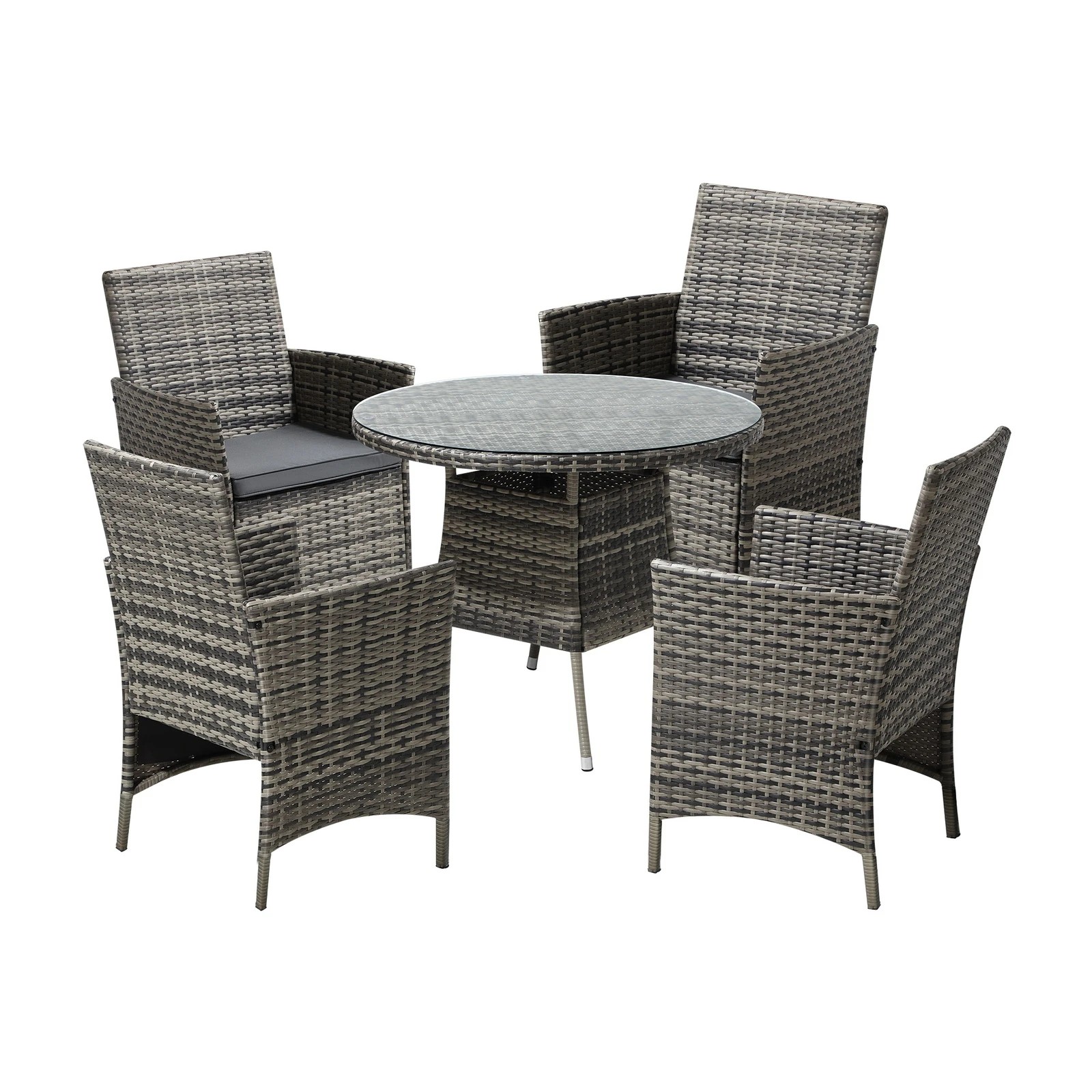 7 Livsip Outdoor Dining Set Table & Chairs 5pcs Patio Furniture Lounge Setting
 - Multi, 7 of 10