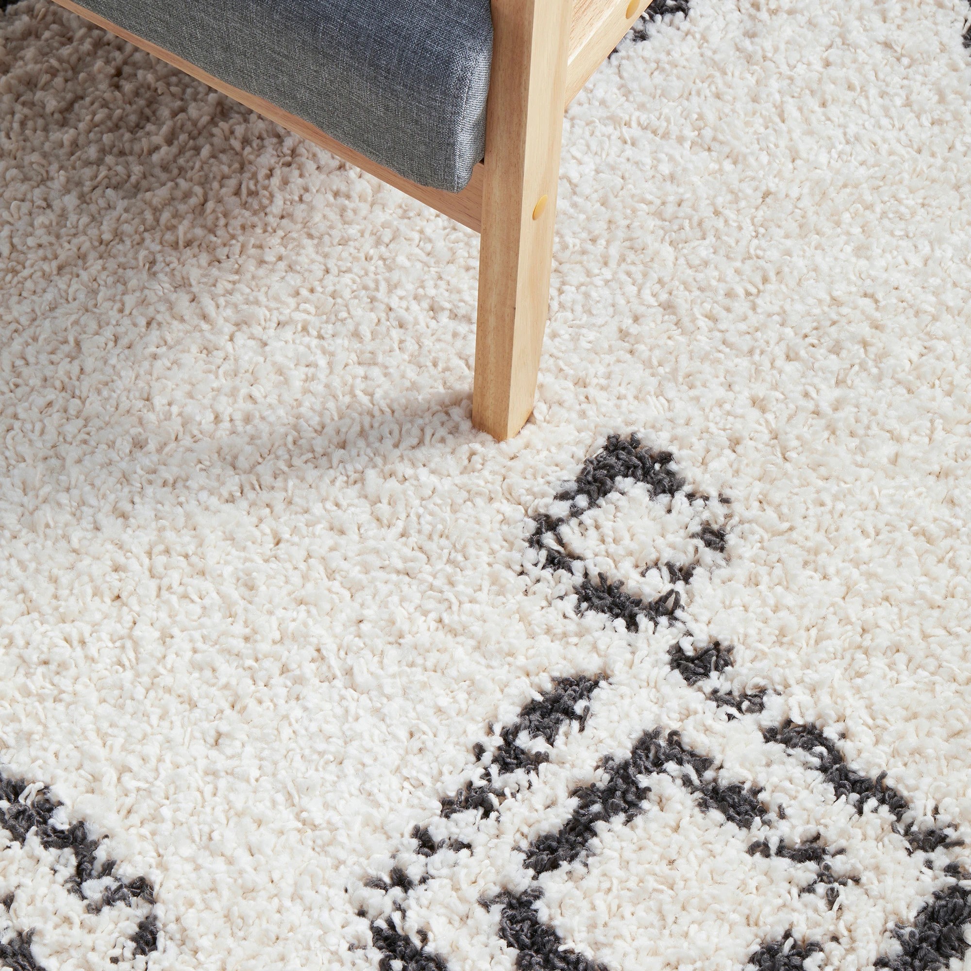 6 Common Ground Rugs Tangier Temara 150x80cm - Small Shag Rug - Natural, 6 of 7