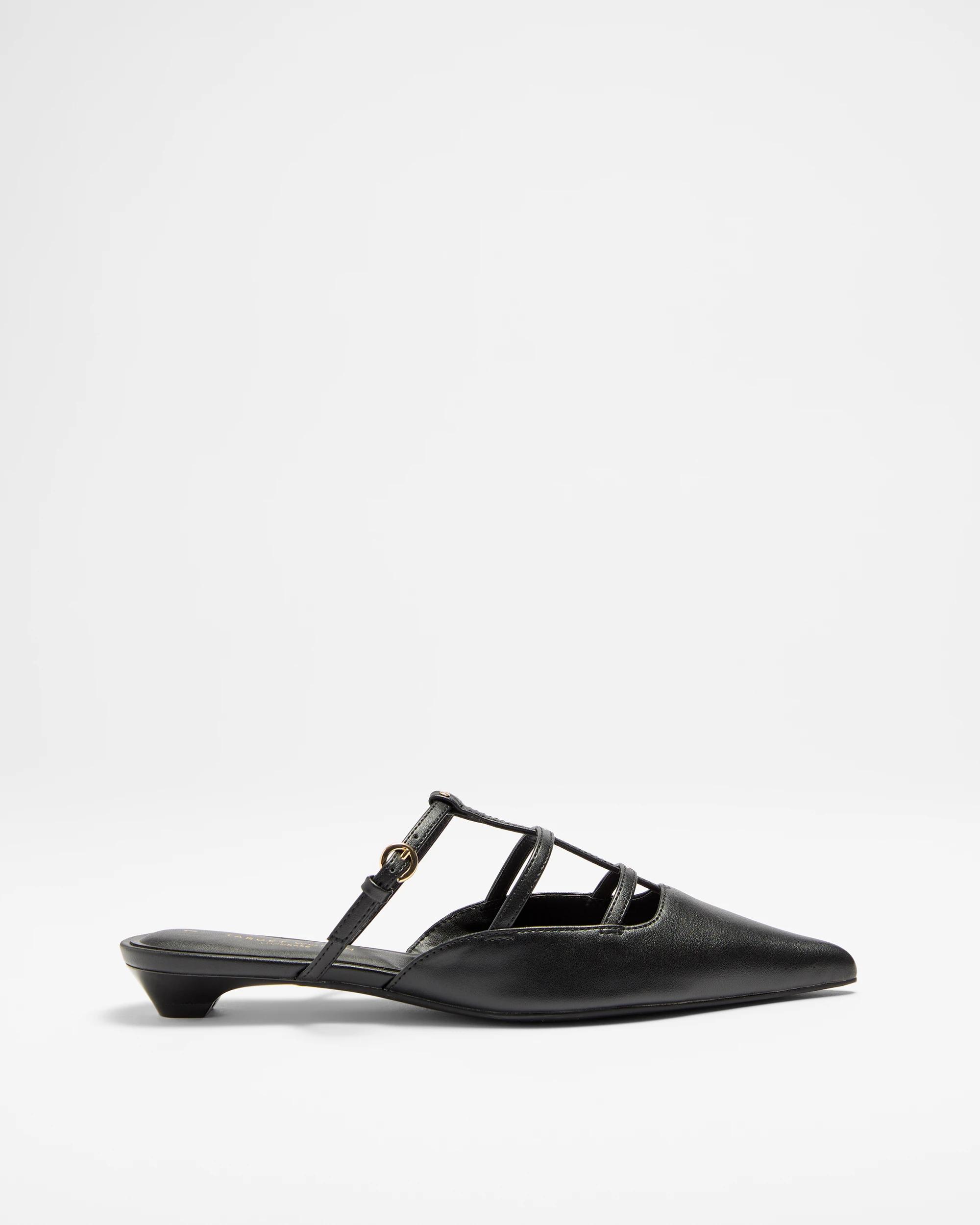 1 Target Womens Caged Stud Flat - Jaimie BLACK, 1 of 3