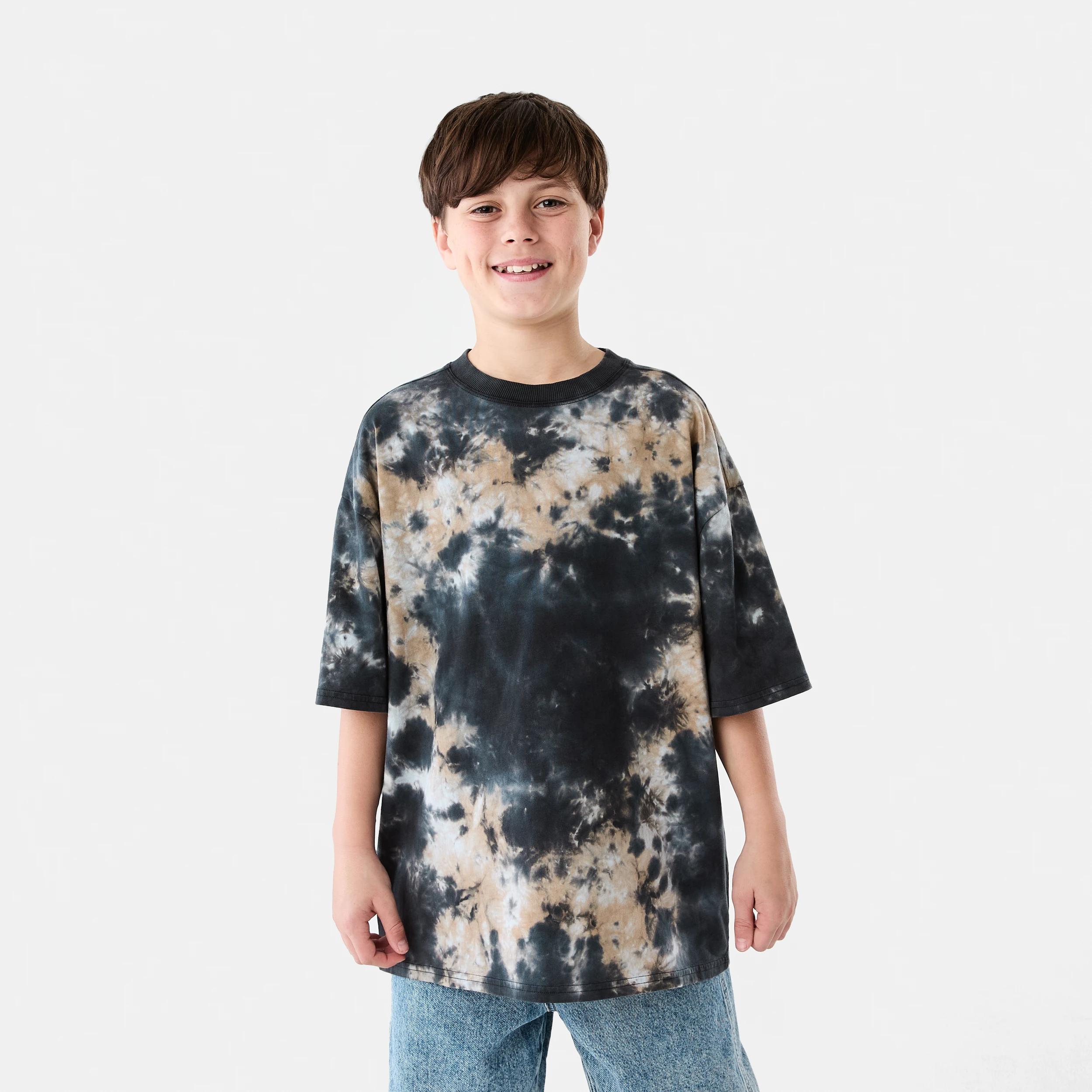 1 Short Sleeve Oversized Tie Dye T-shirt UNLIMITED TIE DYE, 1 of 6