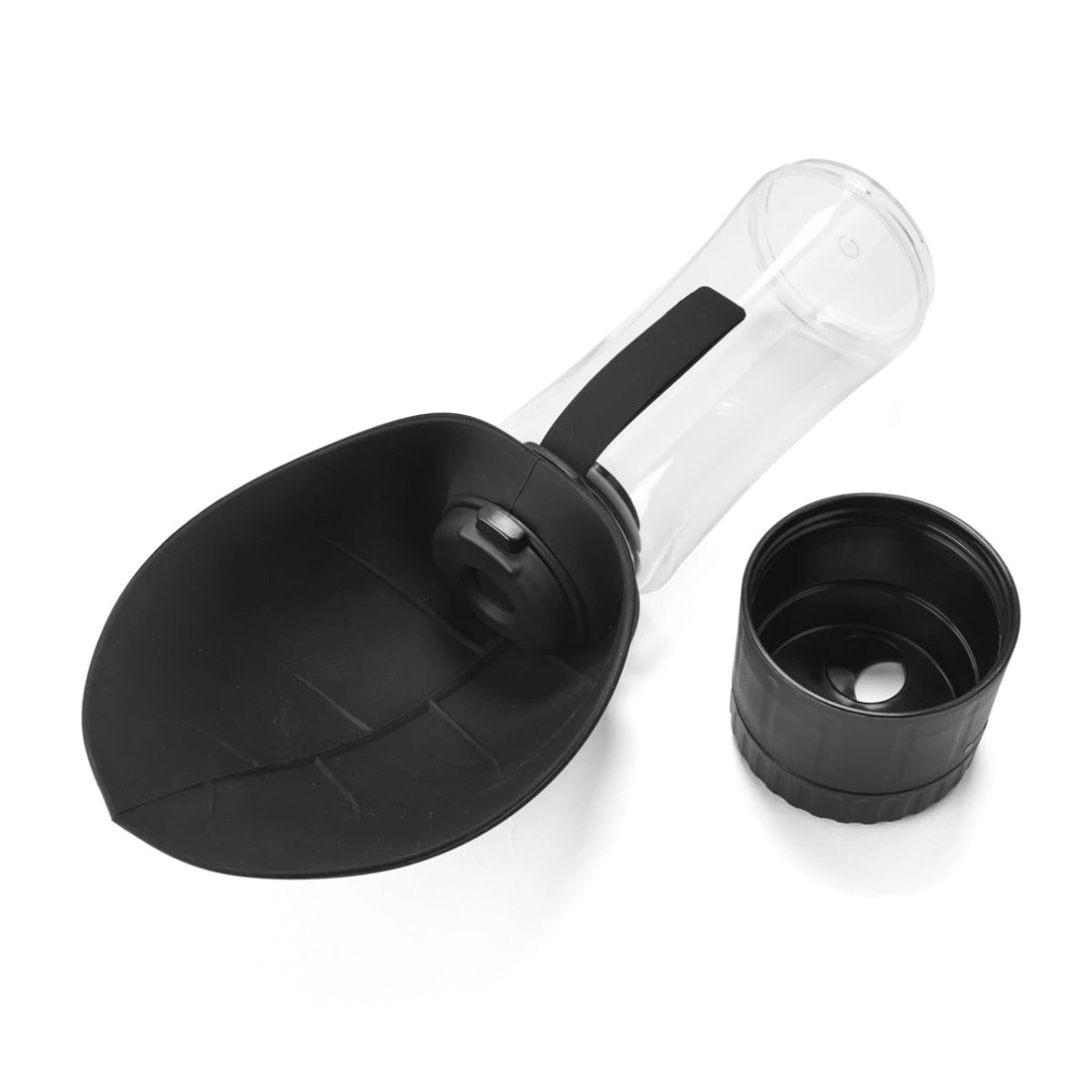 6 Pet Travel Bottle with Treat Holder - Black, 6 of 9