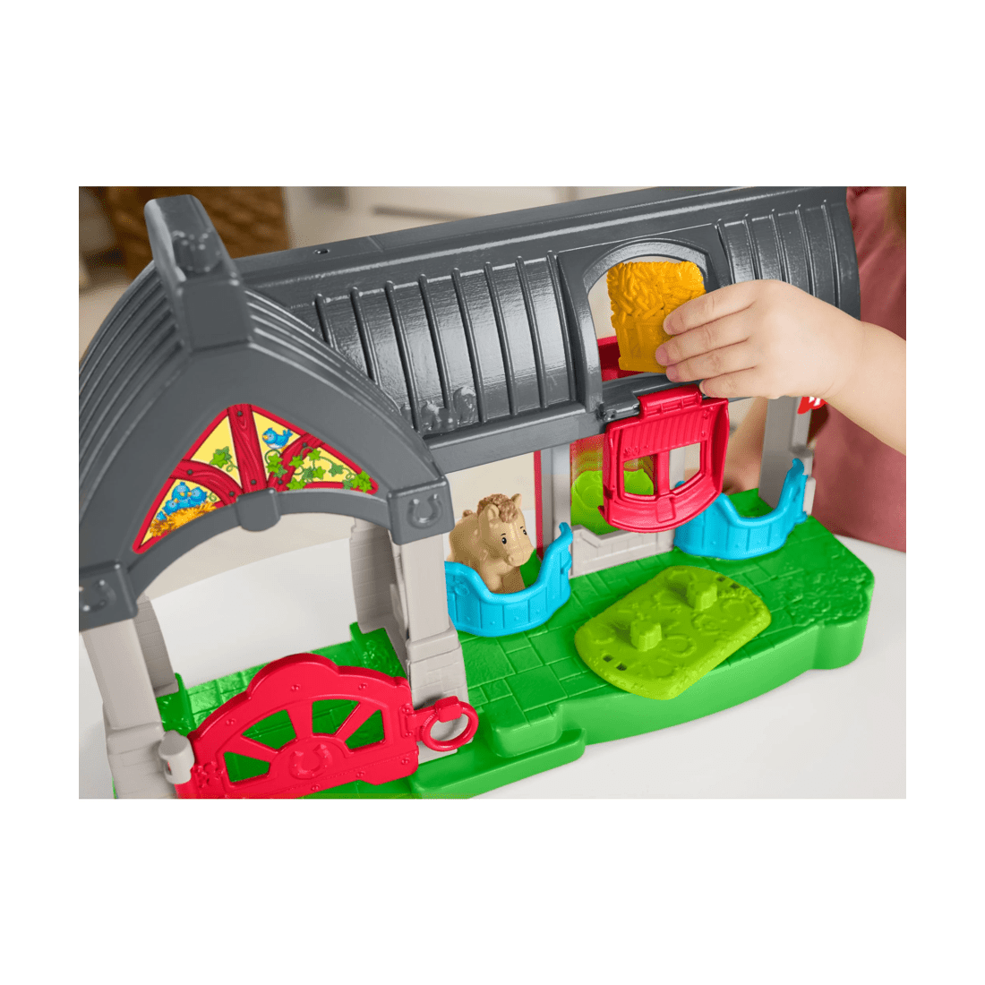 4 Mattel Fisher-price Little People Friendly Horses Stable Toddler Playset
 - Multi, 4 of 6