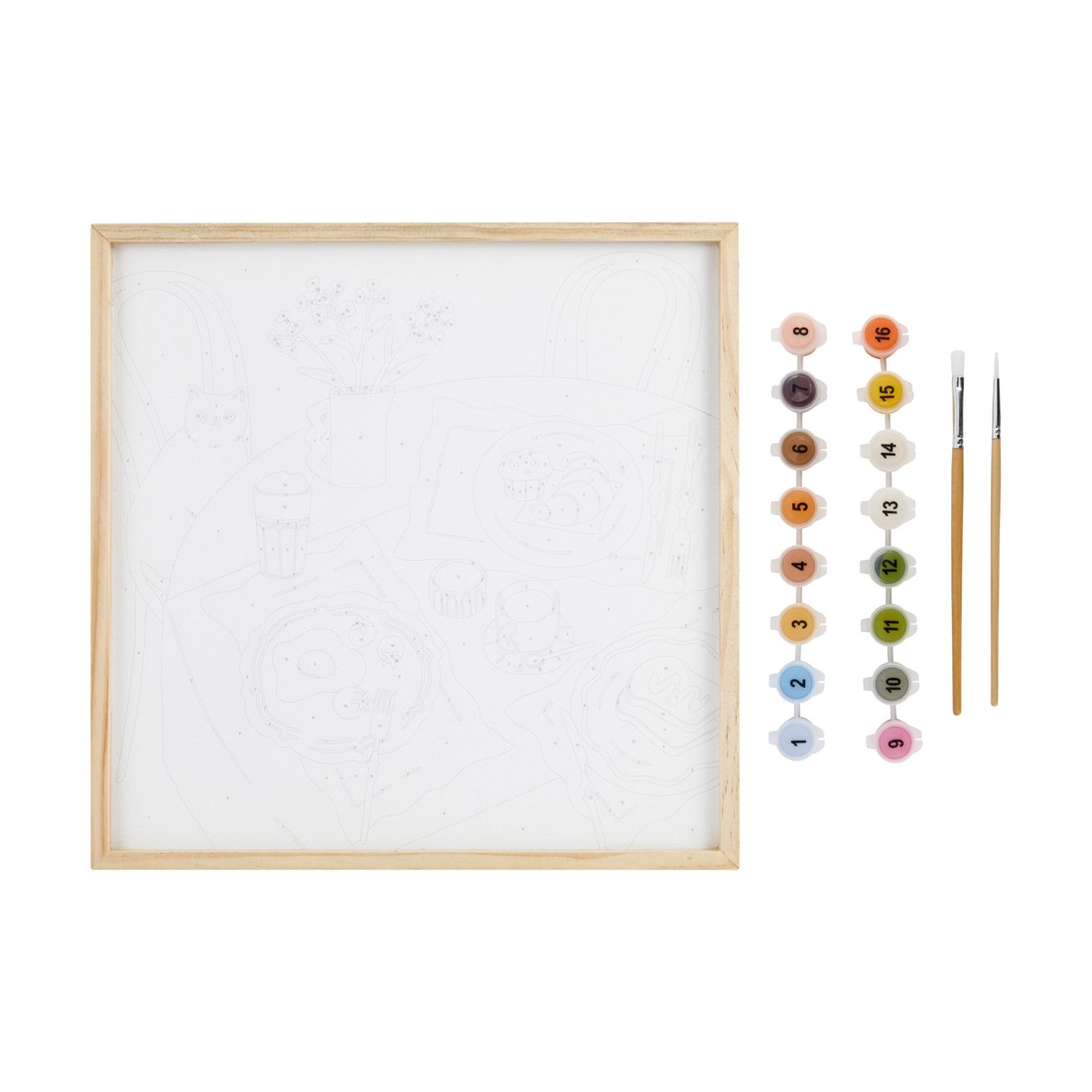 2 Paint by Numbers DIY Framed Canvas Art Kit, 2 of 4