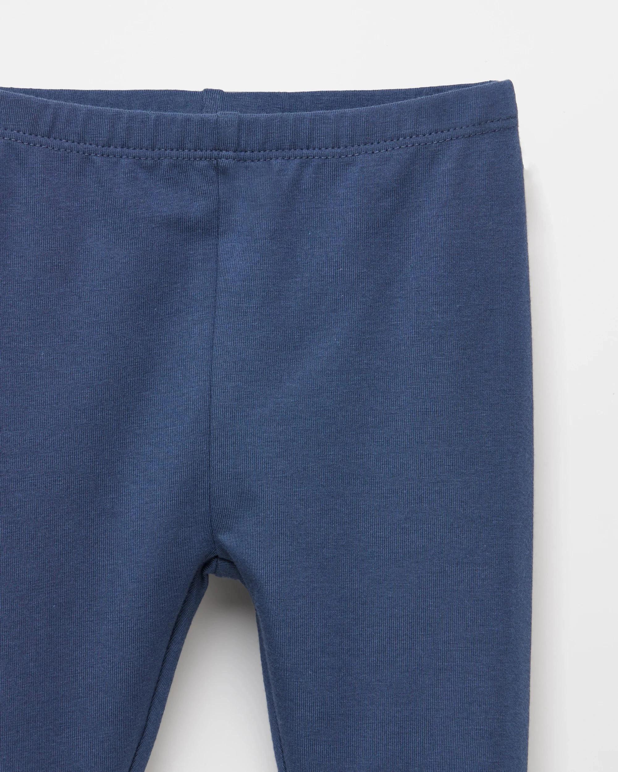 5 Target Baby Baby Organic Cotton Leggings 3 Pack NAVY BLUE/GREY MARLE/BLACK, 5 of 5