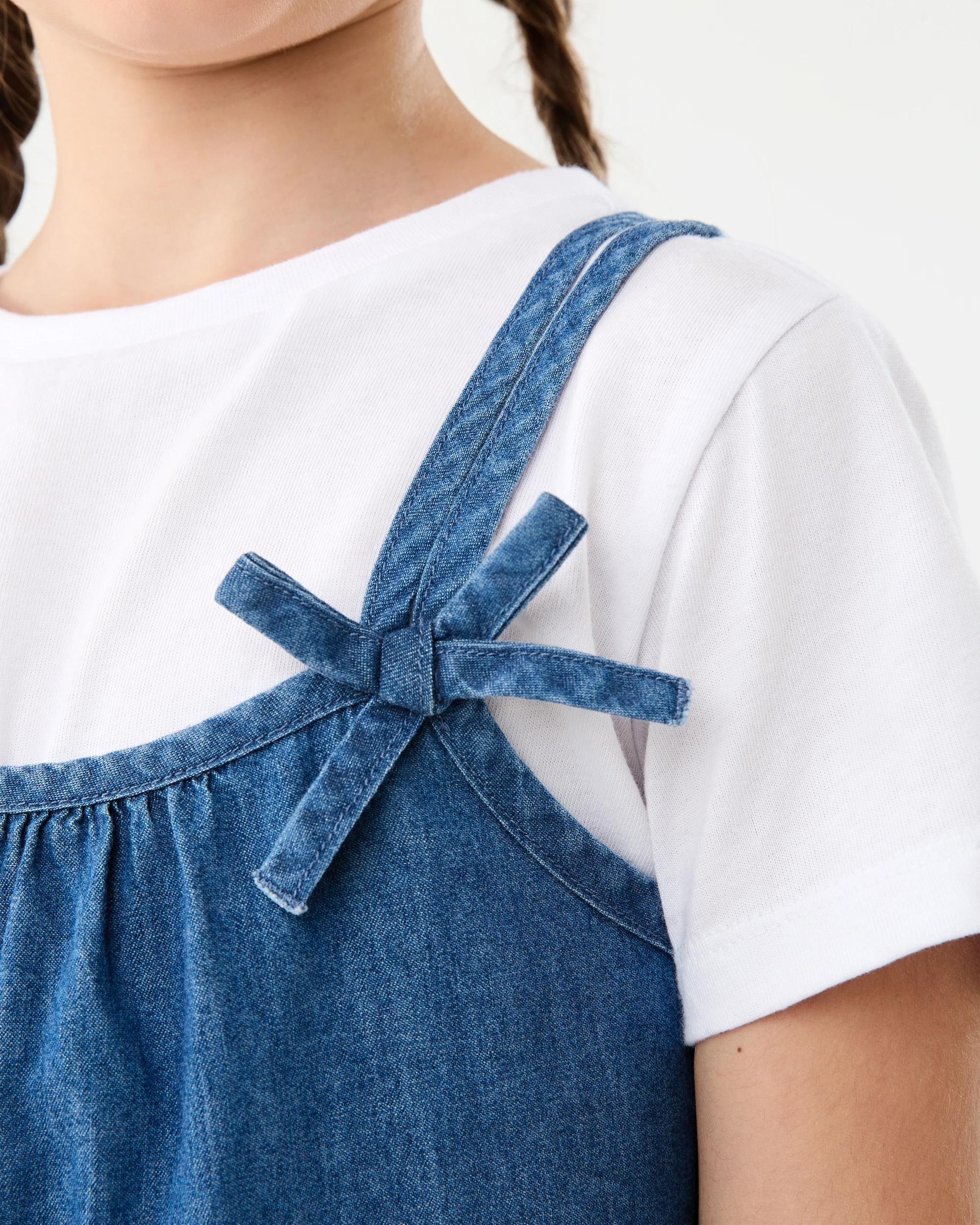 4 2 Piece Dress Set Chambray, 4 of 7