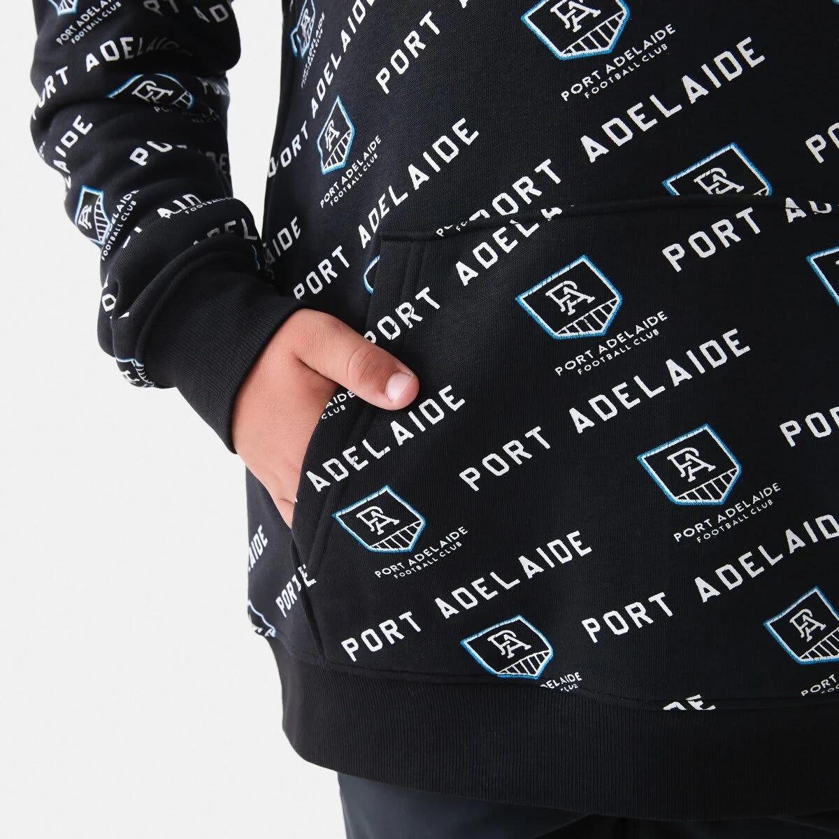 7 Official AFL Kids All Over Print Hoodie Port Adel, 7 of 9