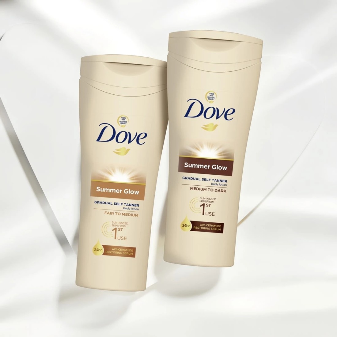 4 Dove Summer Glow Fair to Medium Skin Gradual Self Tan Body Lotion 400ml, 4 of 4