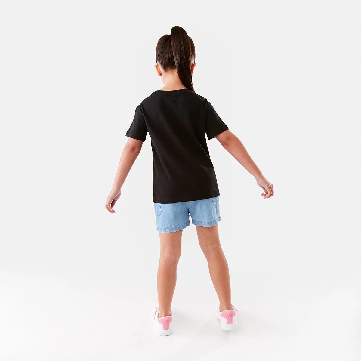 5 Short Sleeve Placement Print T-shirt Blk Bestie, 5 of 7