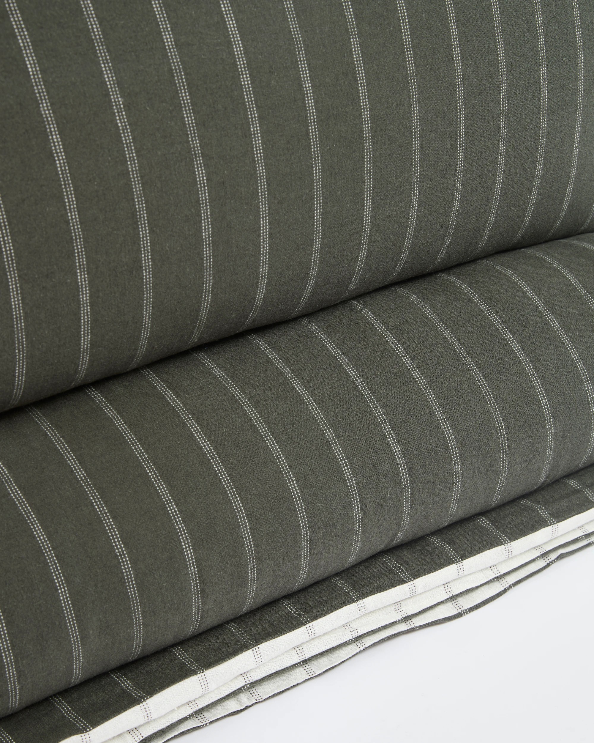 10 Target Adelle Stripe Linen/Cotton Quilt Cover Set - Super King Bed - Green, 10 of 10