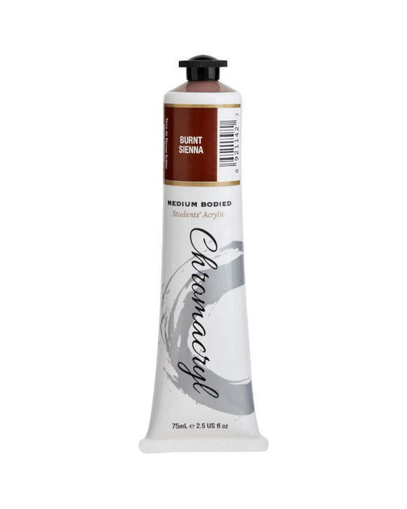 Chromacryl Student Acrylic Paint 75mL Burnt Sienna
